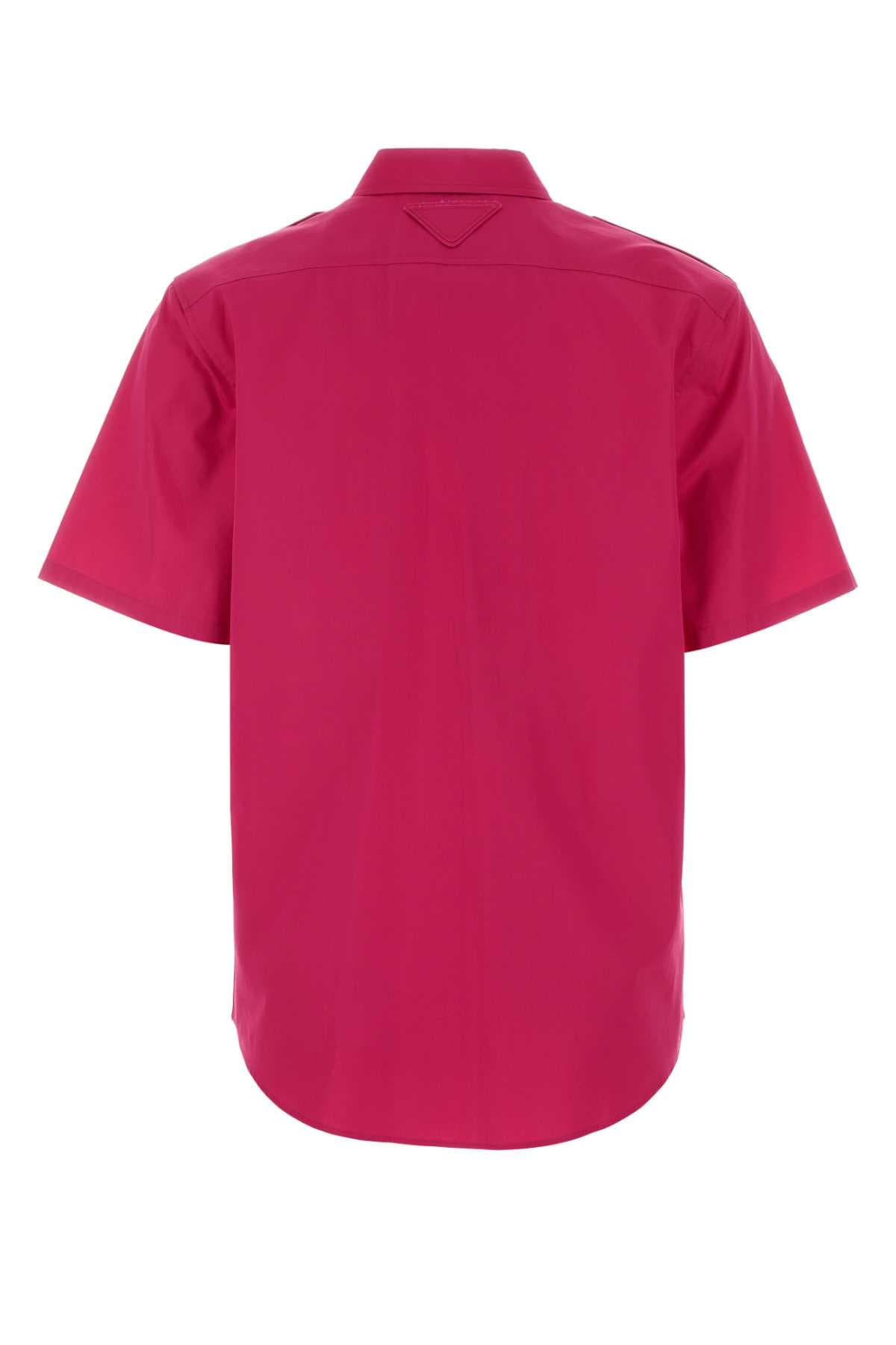 Fuchsia poplin shirt - мініатюра 2
