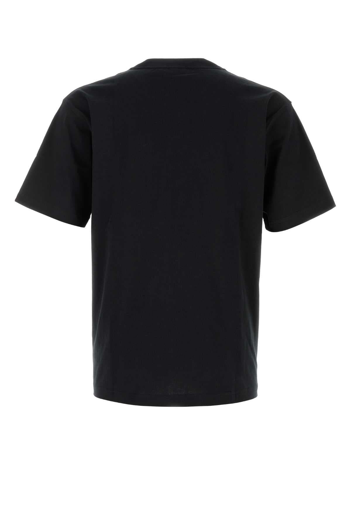 Black cotton t-shirt - мініатюра 2