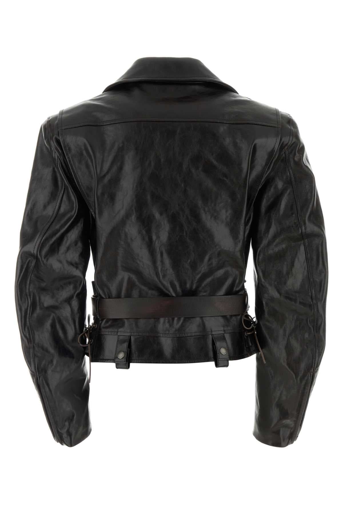 Black leather jacket - мініатюра 2