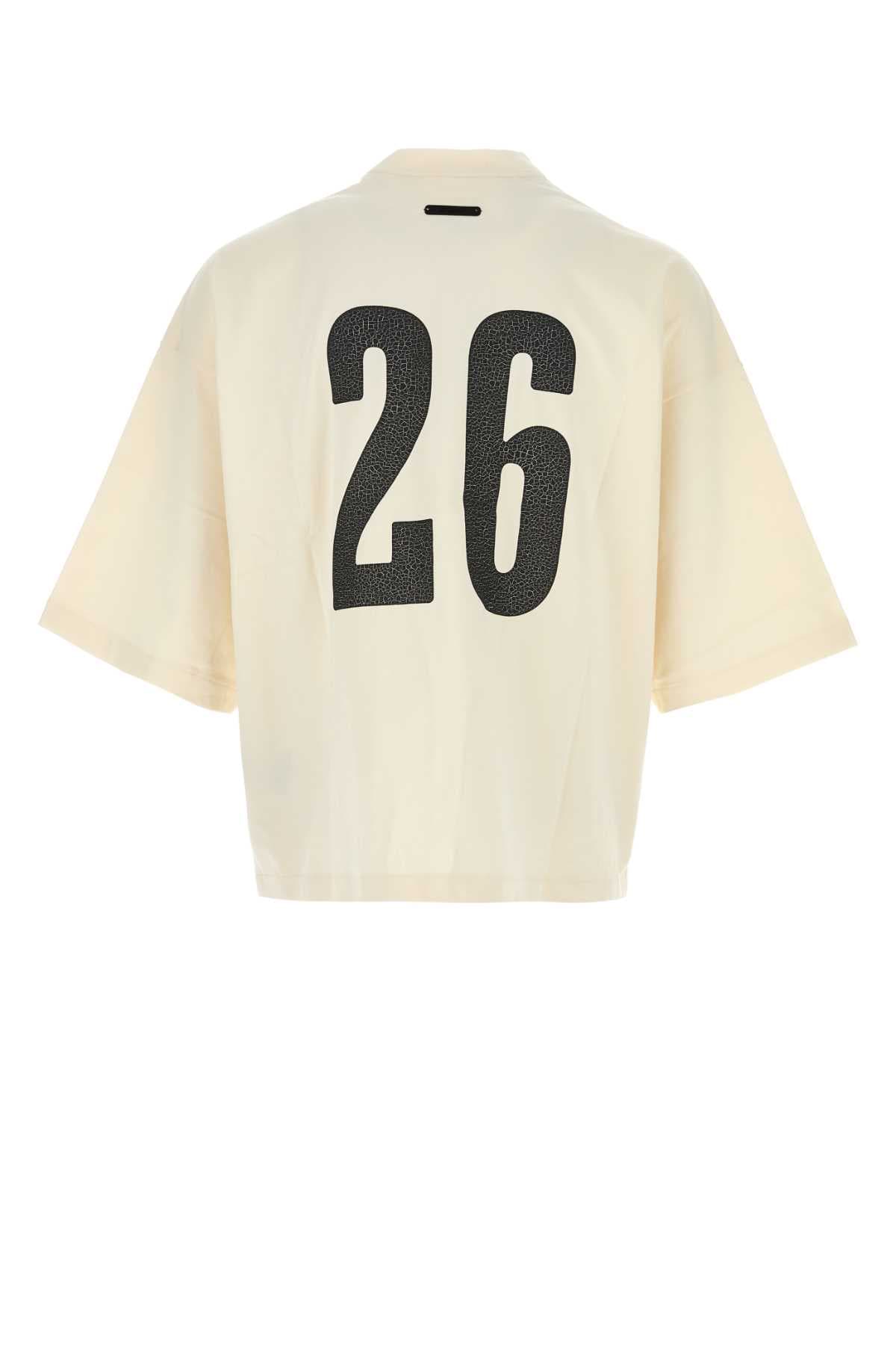 Ivory cotton oversize t-shirt - мініатюра 2