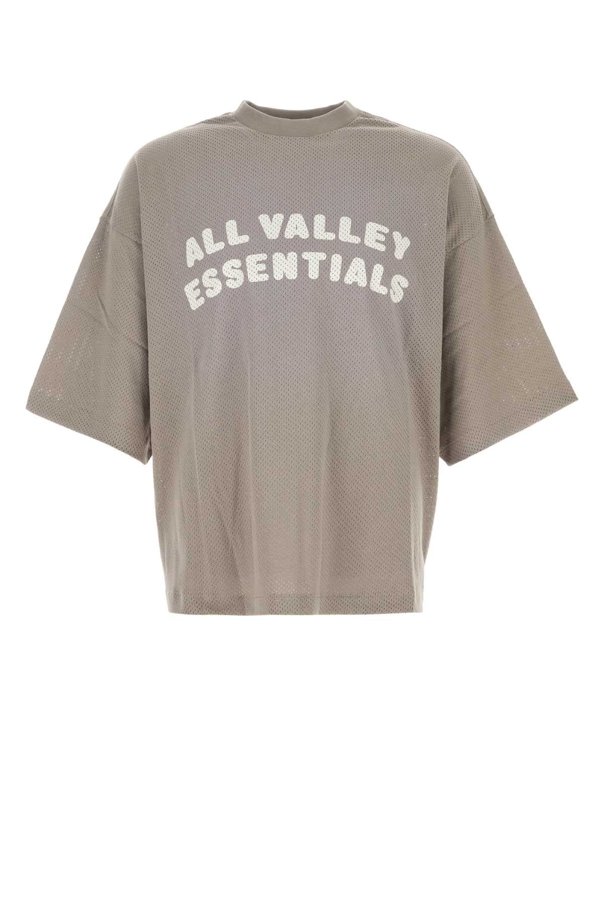 Dove grey mesh oversize t-shirt