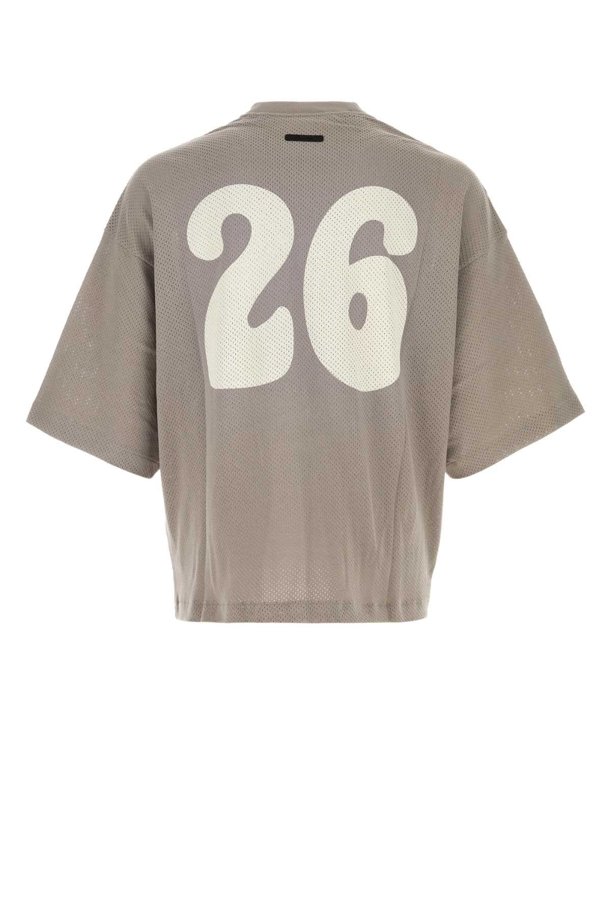 Dove grey mesh oversize t-shirt - мініатюра 2
