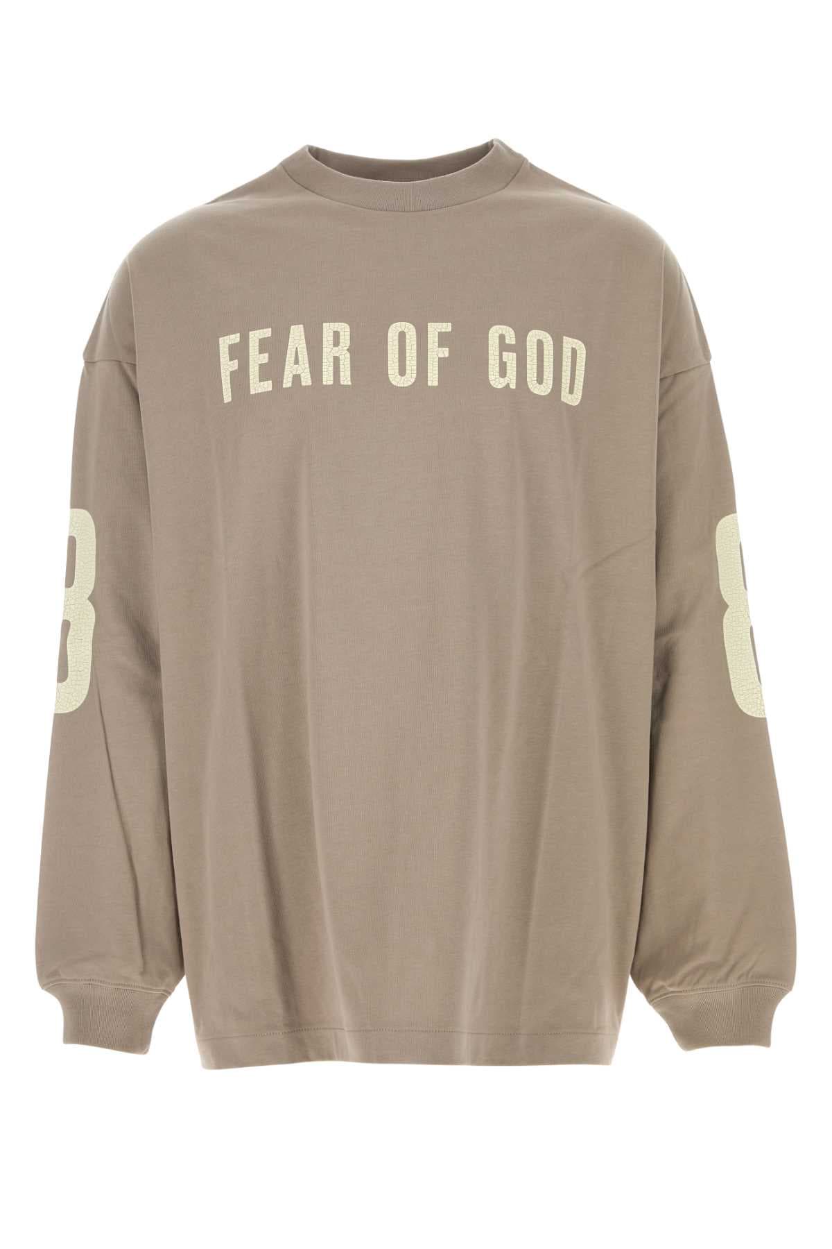 Dove grey cotton oversize t-shirt