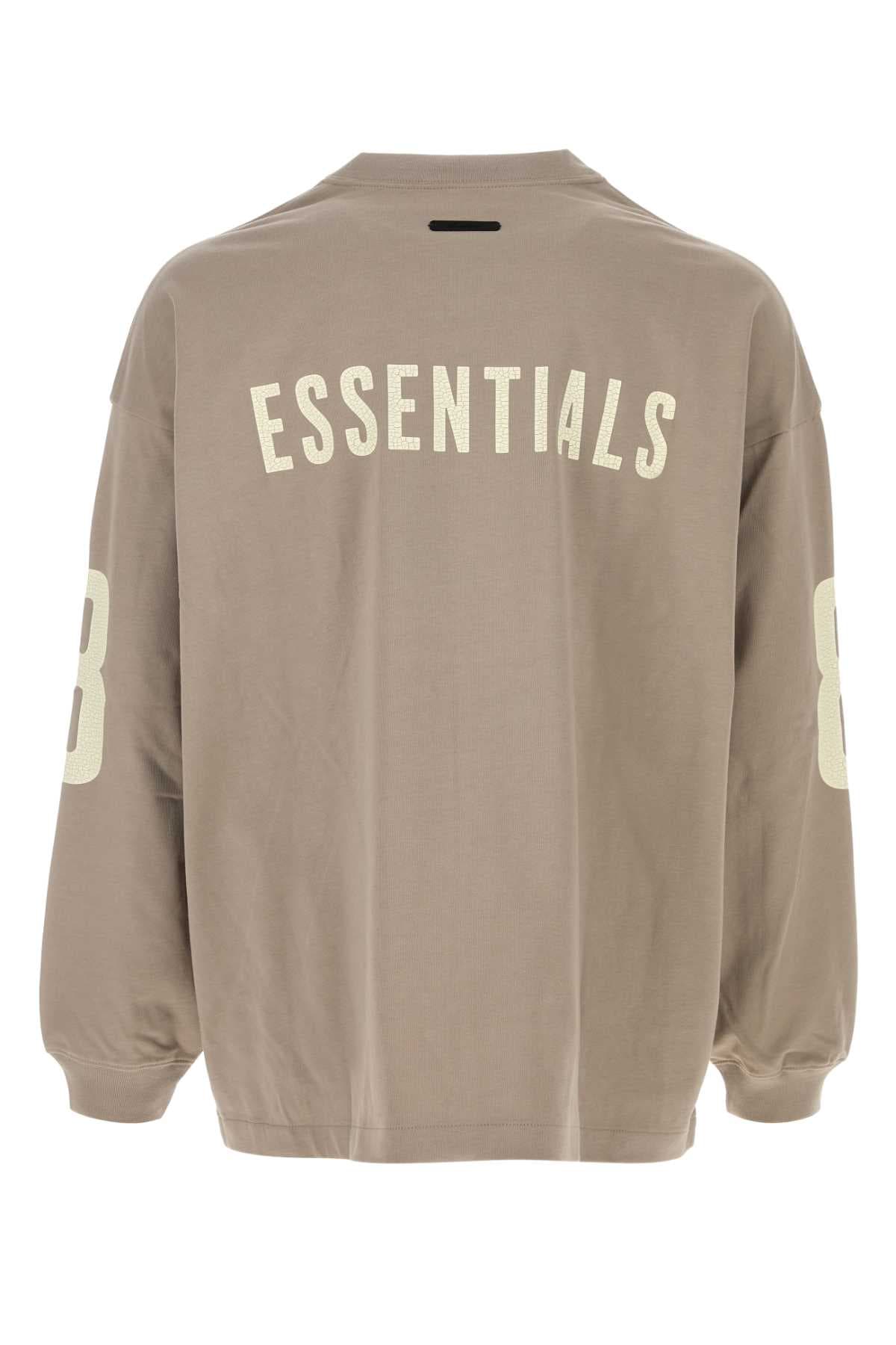 Dove grey cotton oversize t-shirt - мініатюра 2