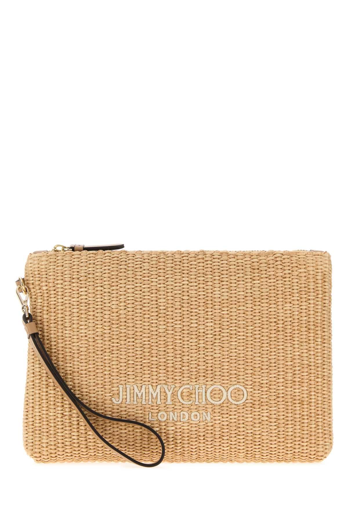 Raffia clutch