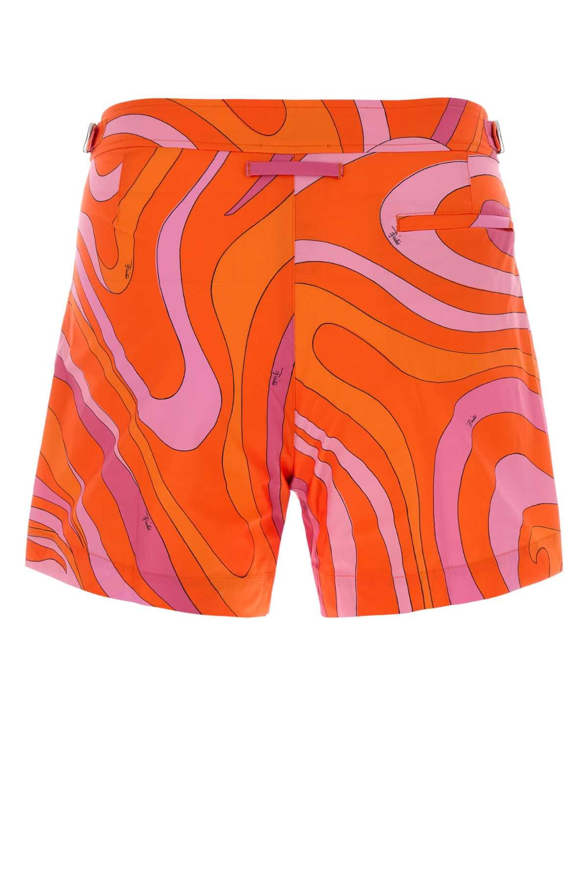 Printed polyester swimming shorts - мініатюра 2