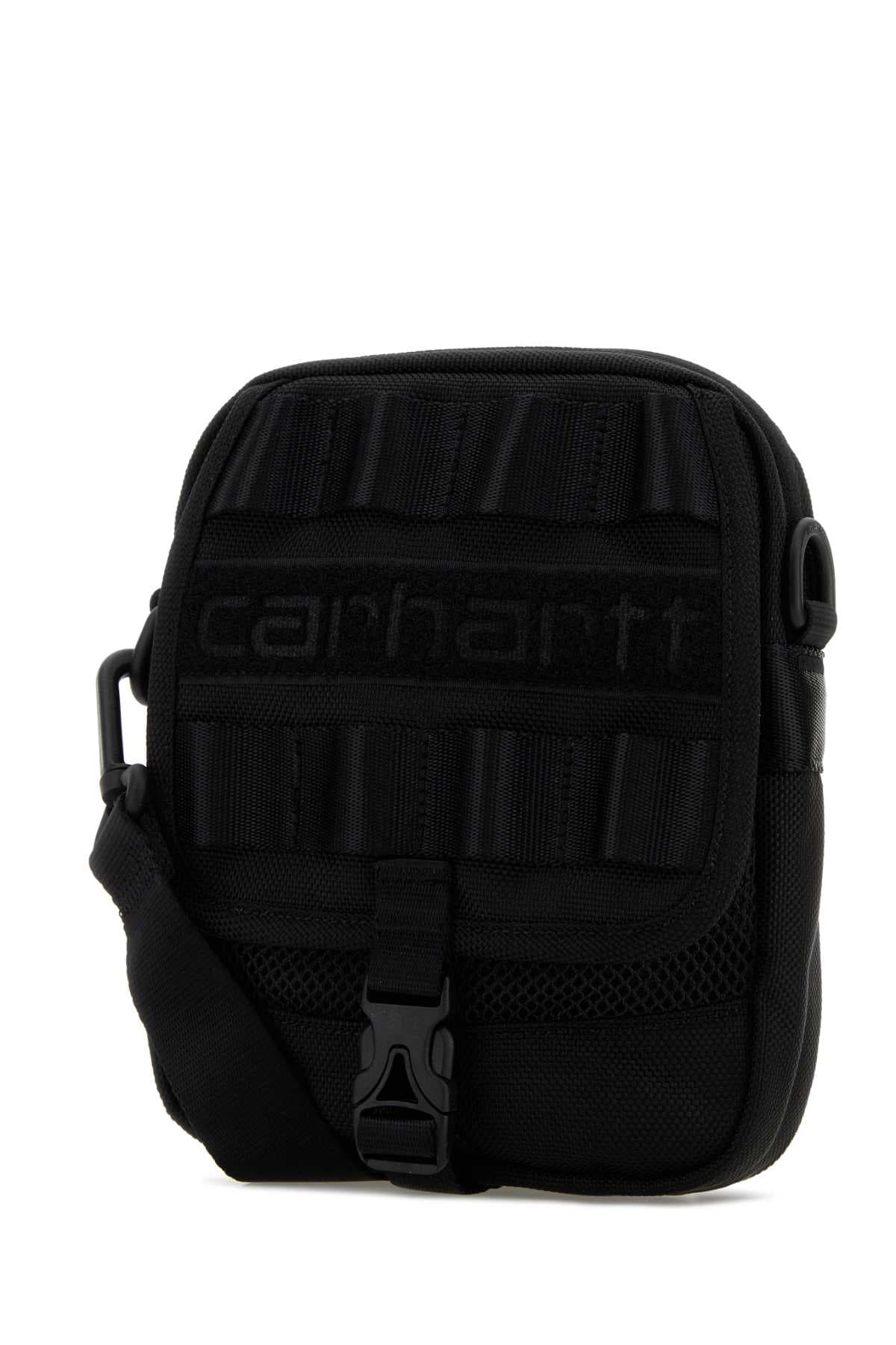 Black canvas Prescott Shoulder Pouch - мініатюра 2