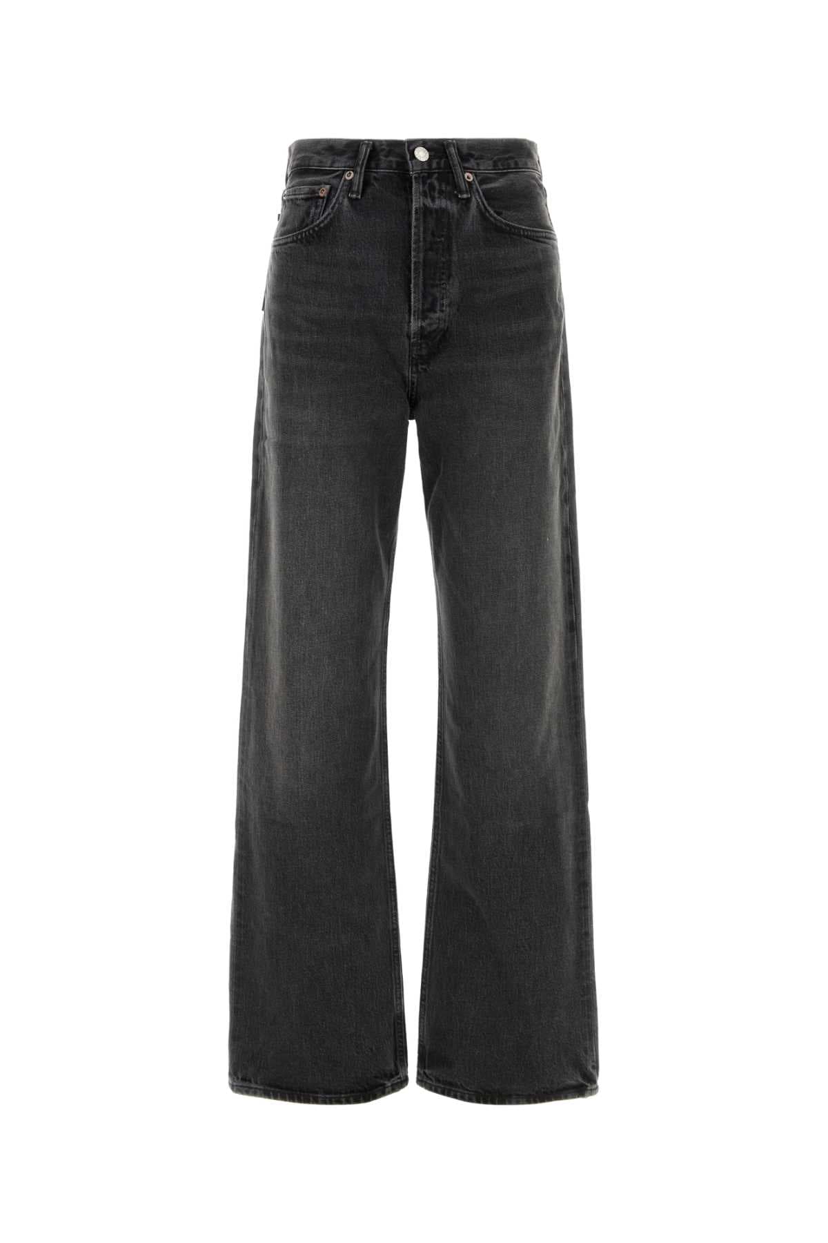 Black denim jeans