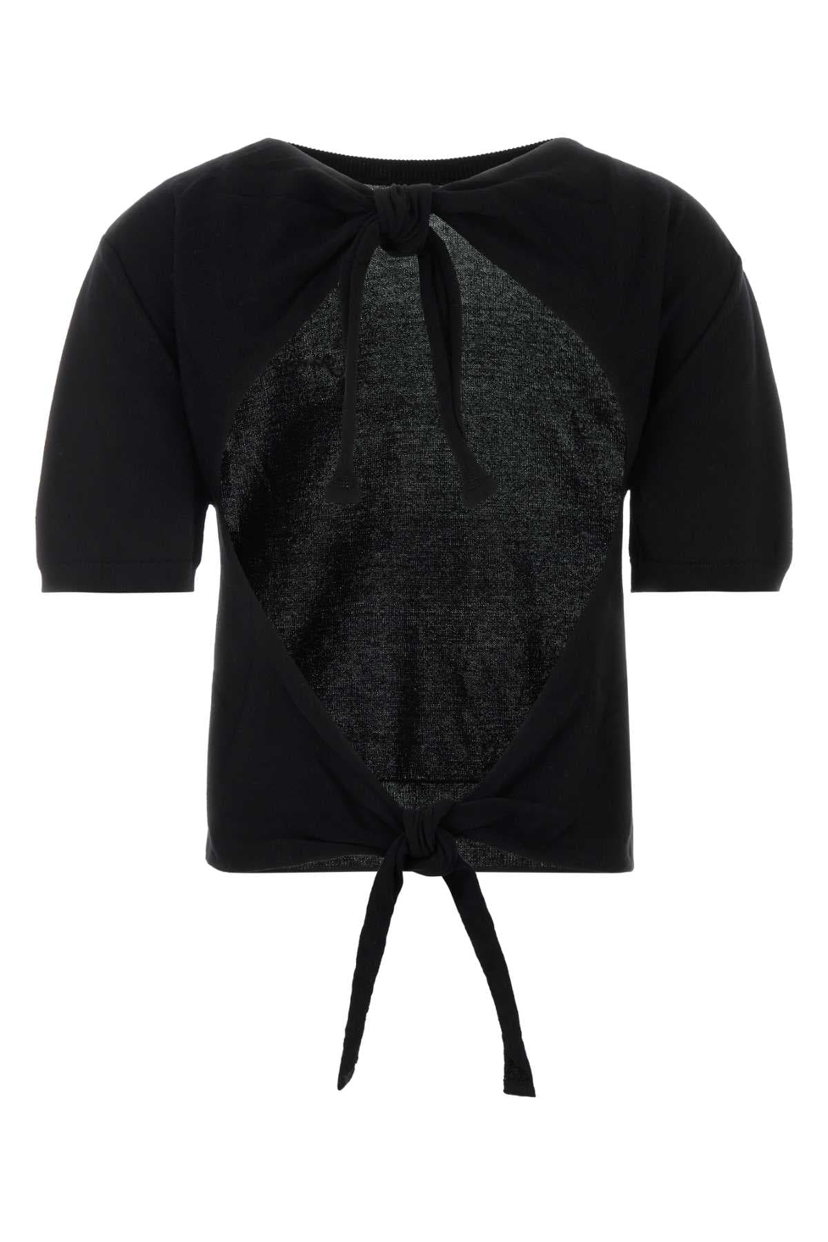 Black cotton top - мініатюра 2