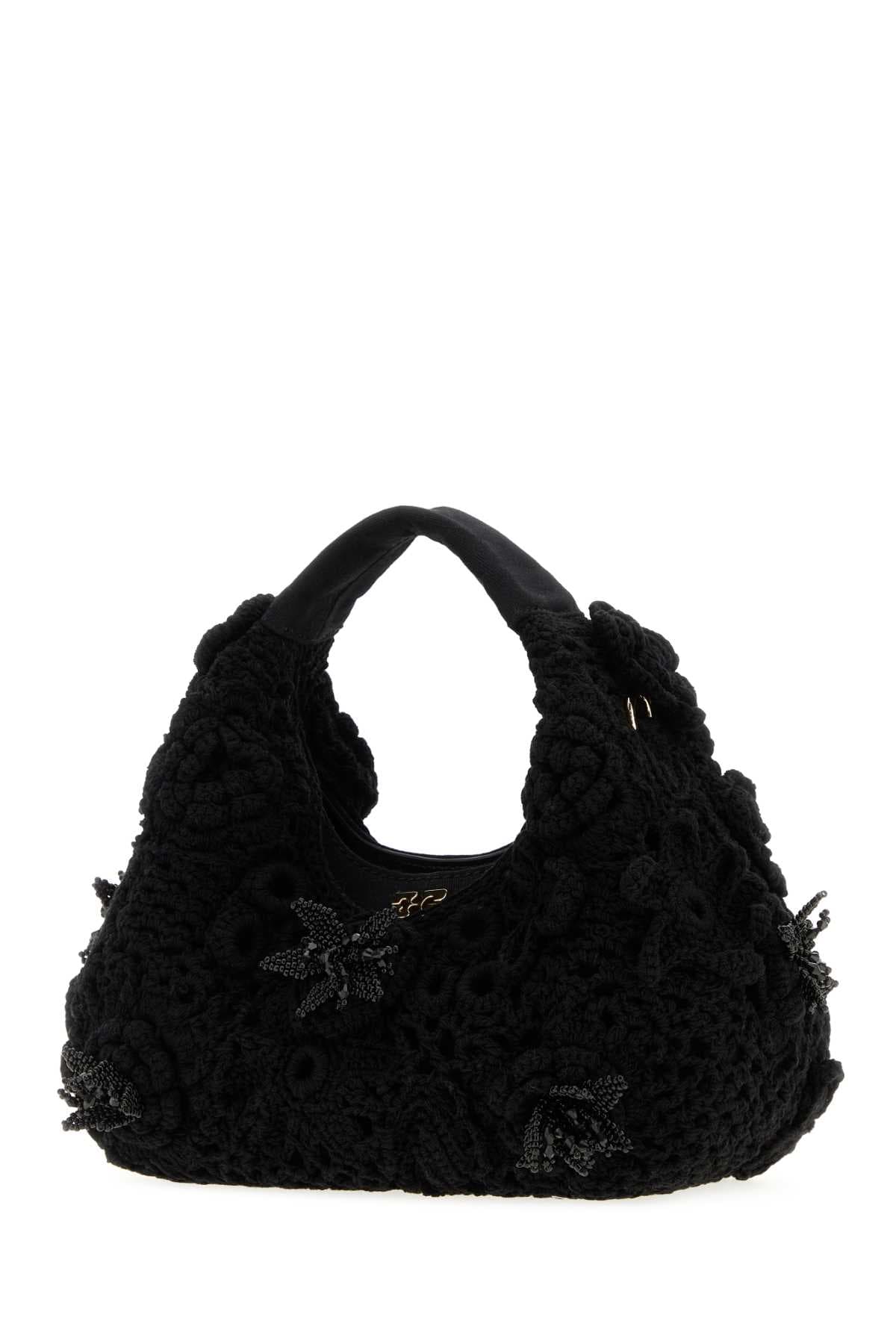 Black crochet handbag - мініатюра 2
