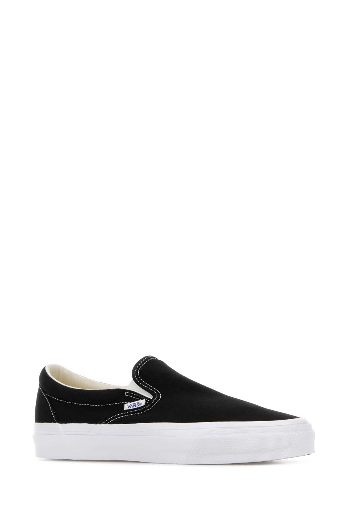 Black canvas Reissue slip ons - мініатюра 2