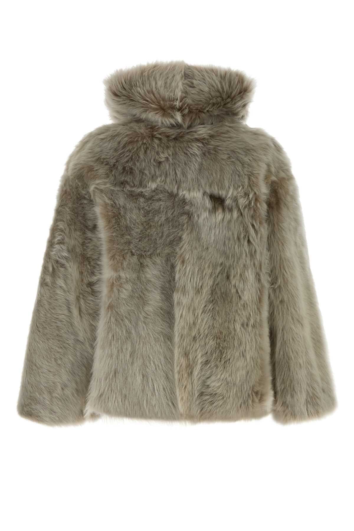 Dove grey fur coat - мініатюра 2