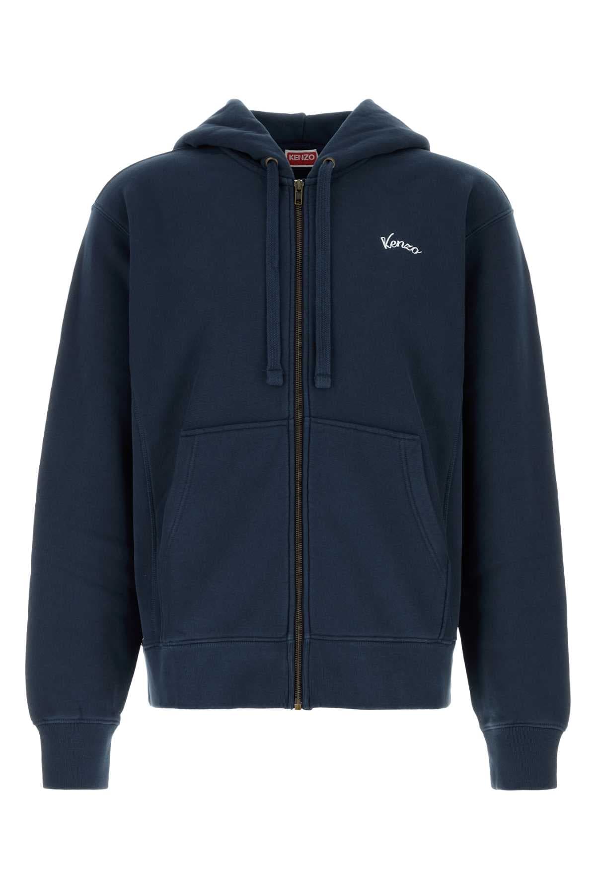 Navy blue cotton sweatshirt