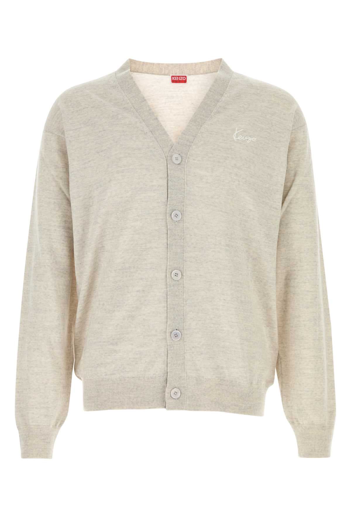 Light grey wool cardigan