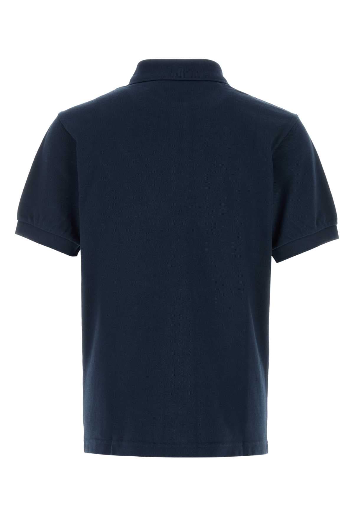 Midnight blue piquet polo shirt - мініатюра 2