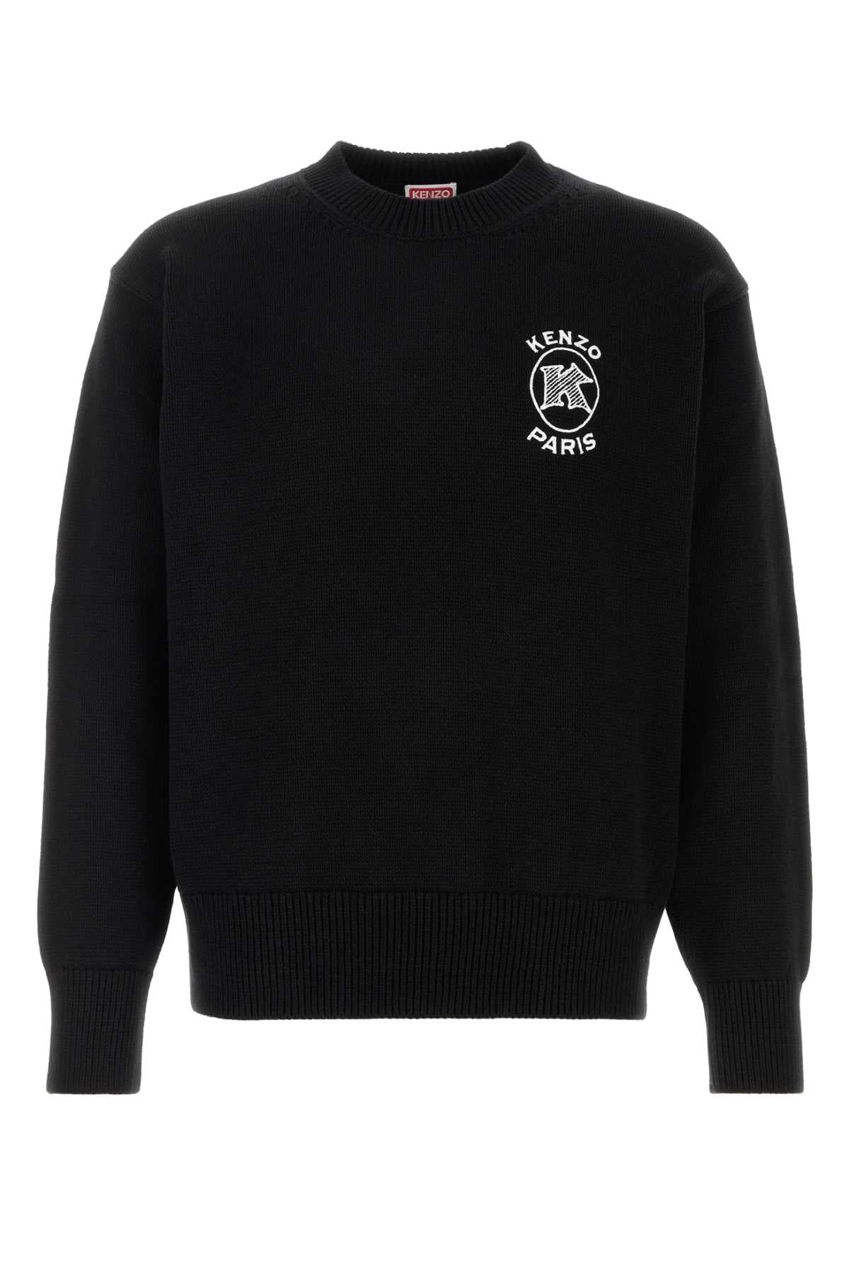 Black cotton sweater