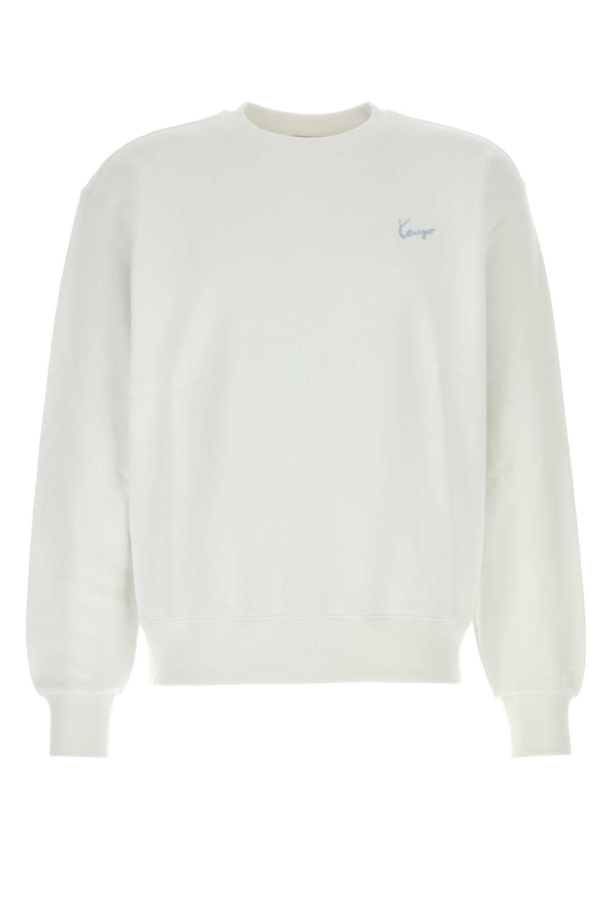 White cotton sweatshirt
