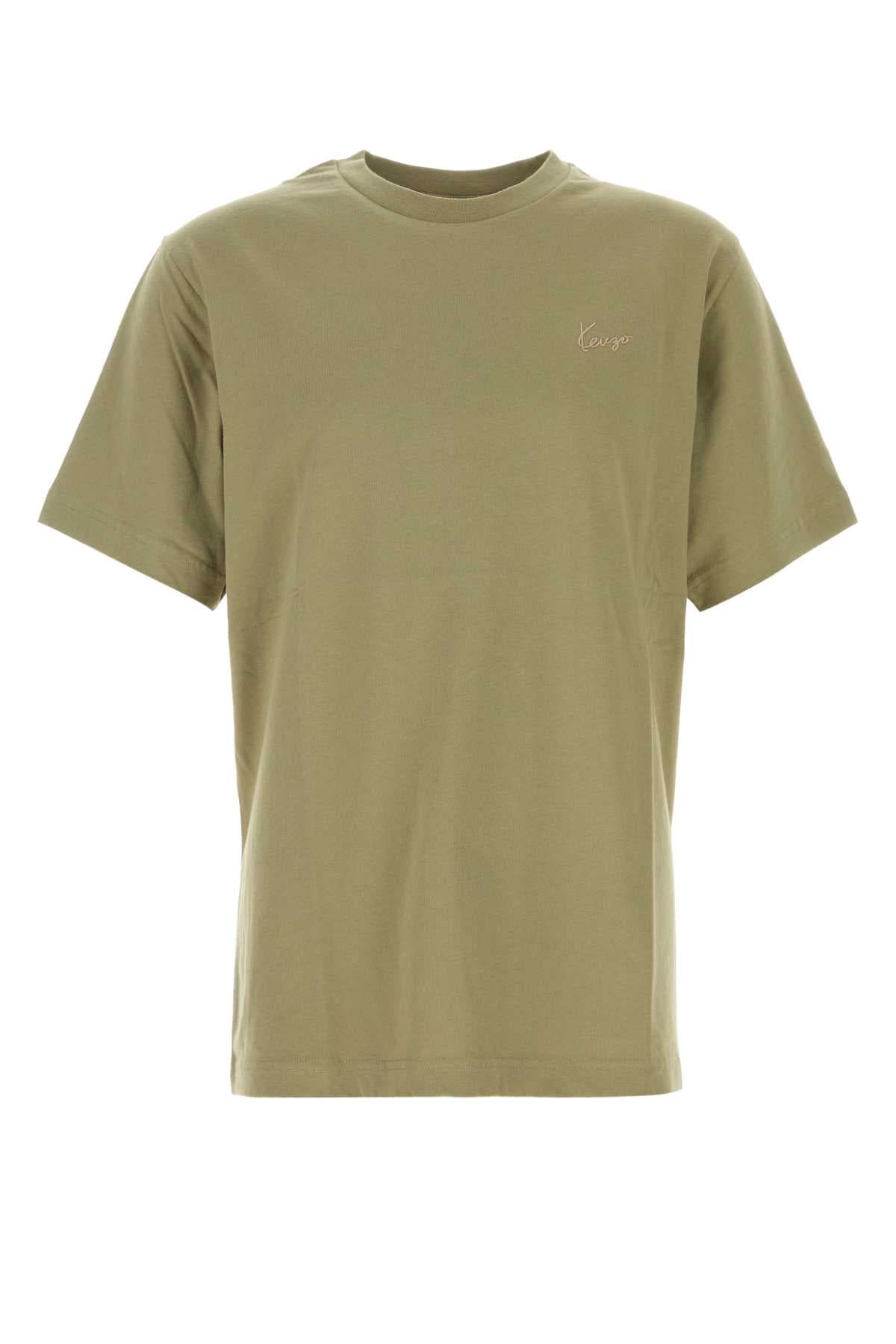 Olive green cotton t-shirt