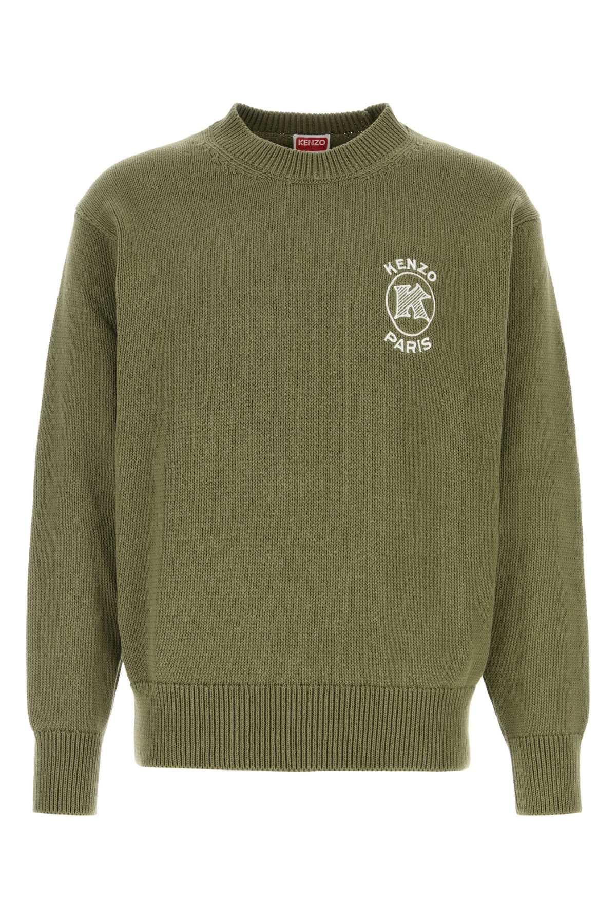 Olive green cotton sweater