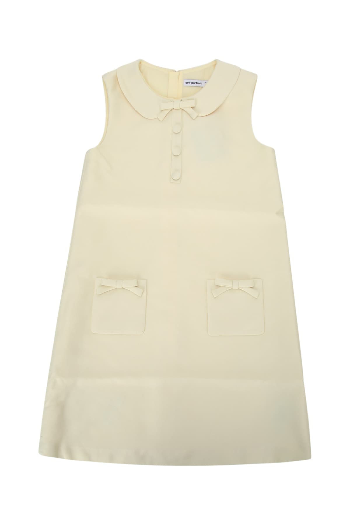 YELLOW TAFFETA SHIFT DRESS