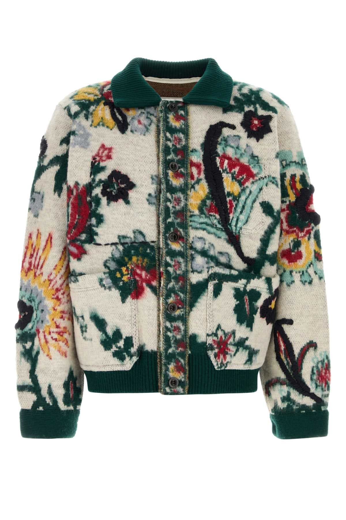 Embroidered wool sweater