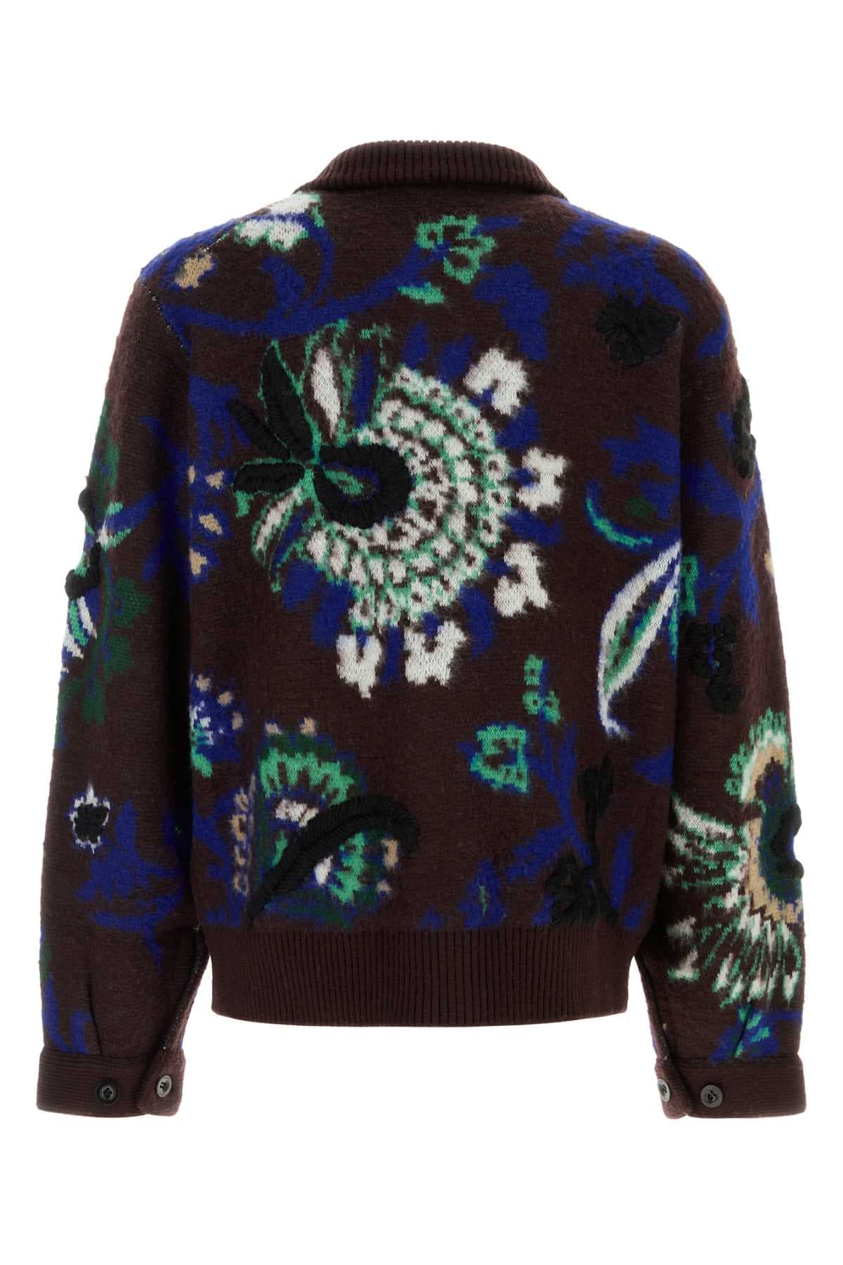 Embroidered wool cardigan - мініатюра 2