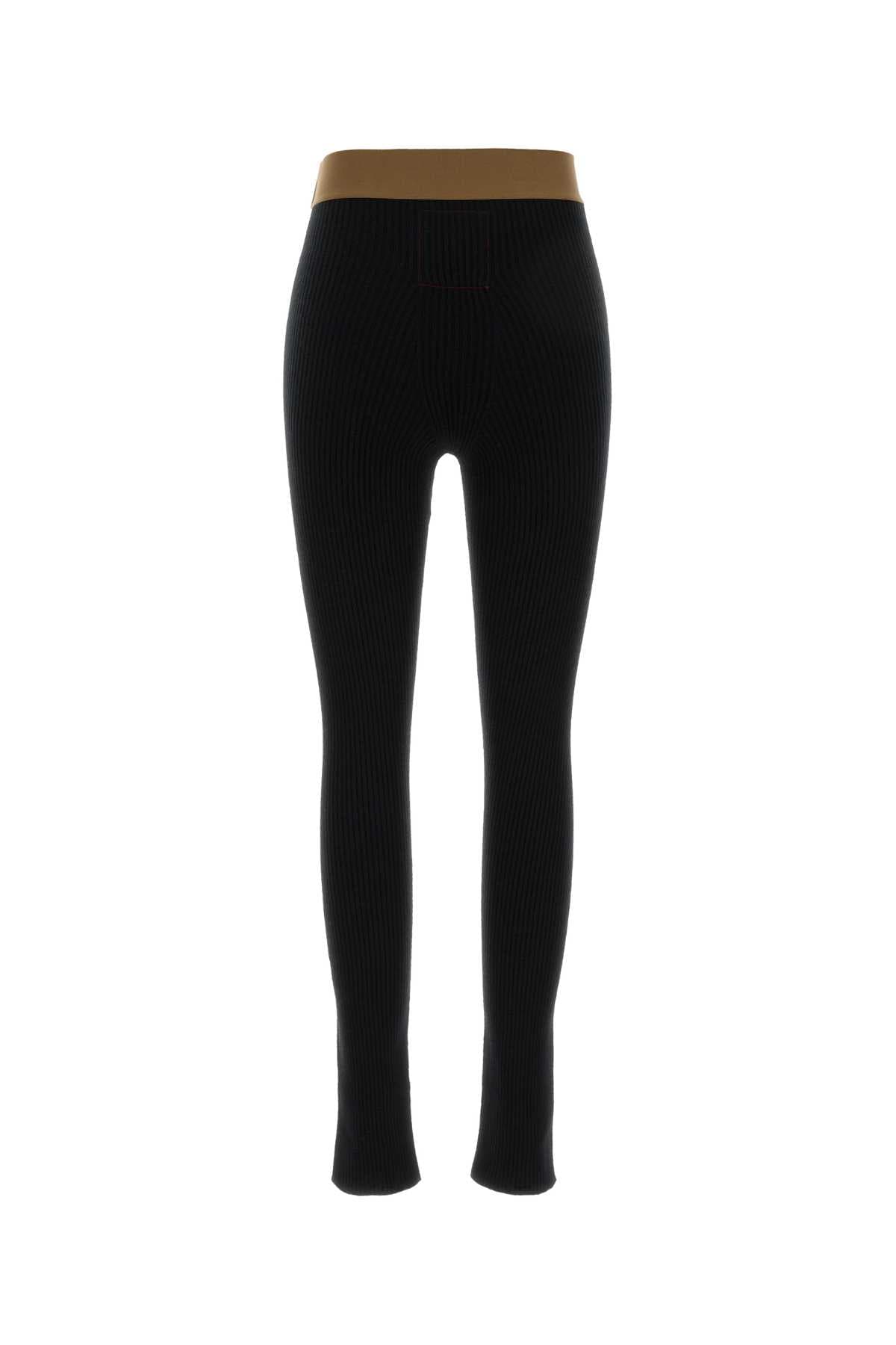 Black cashmere leggings - мініатюра 2