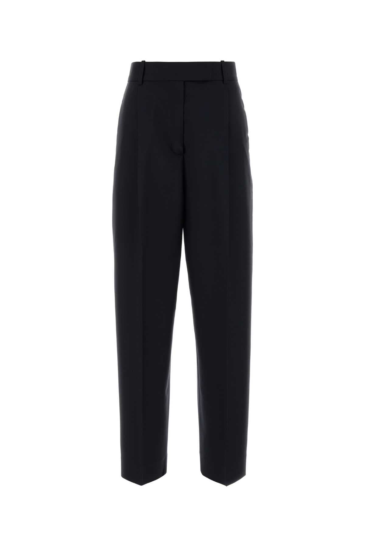 Dark blue wool blend Daria pant