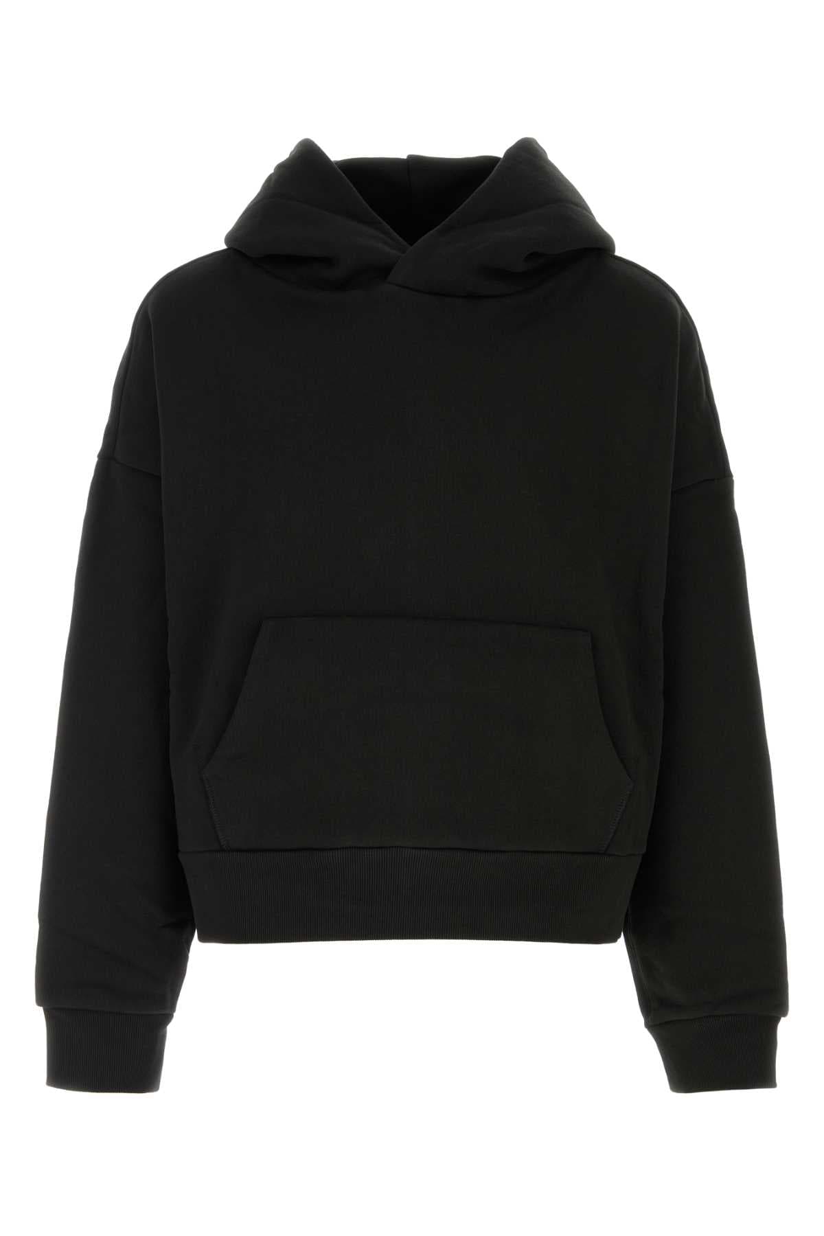 Black cotton oversize sweatshirt