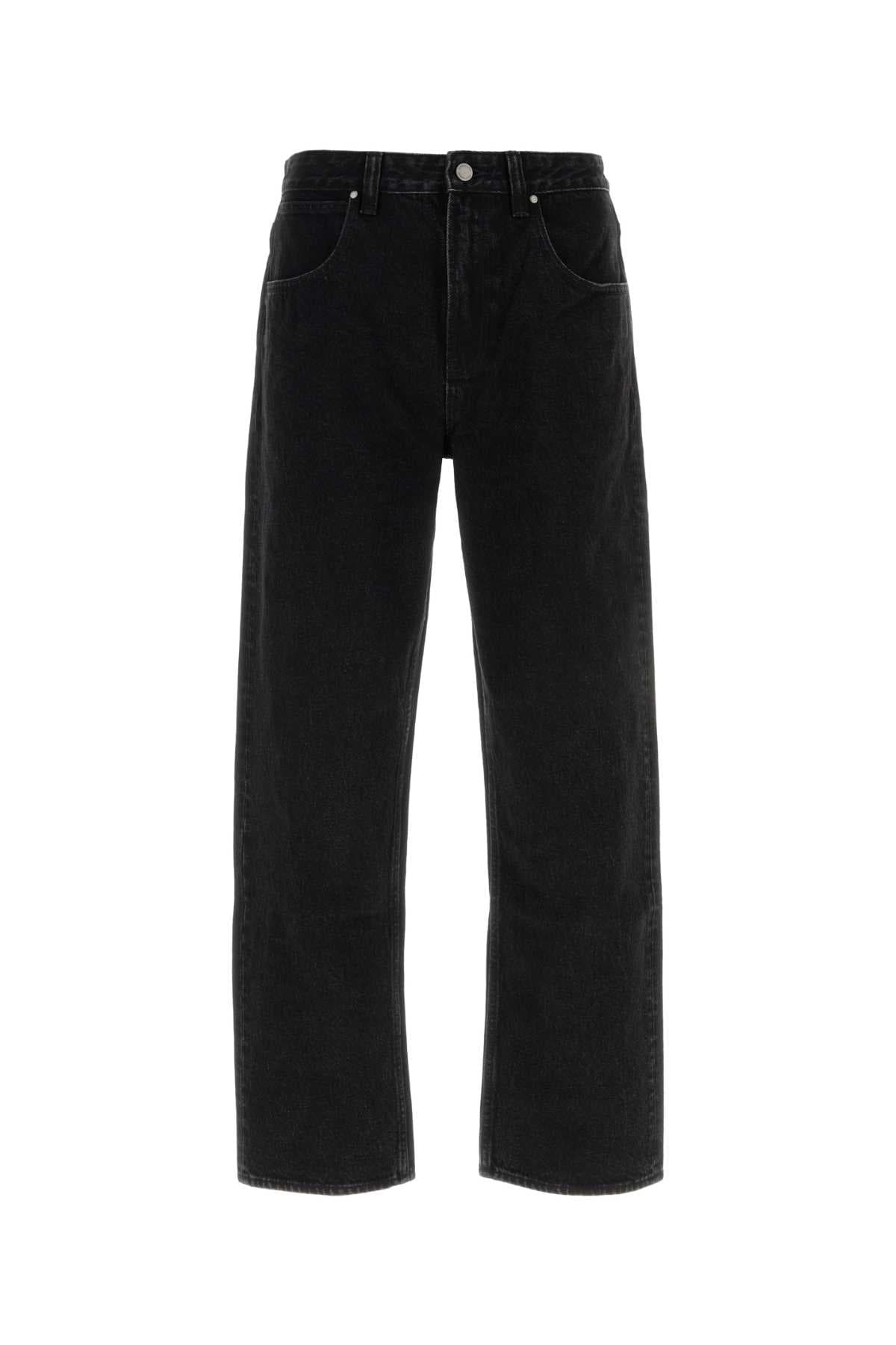 Black denim jeans