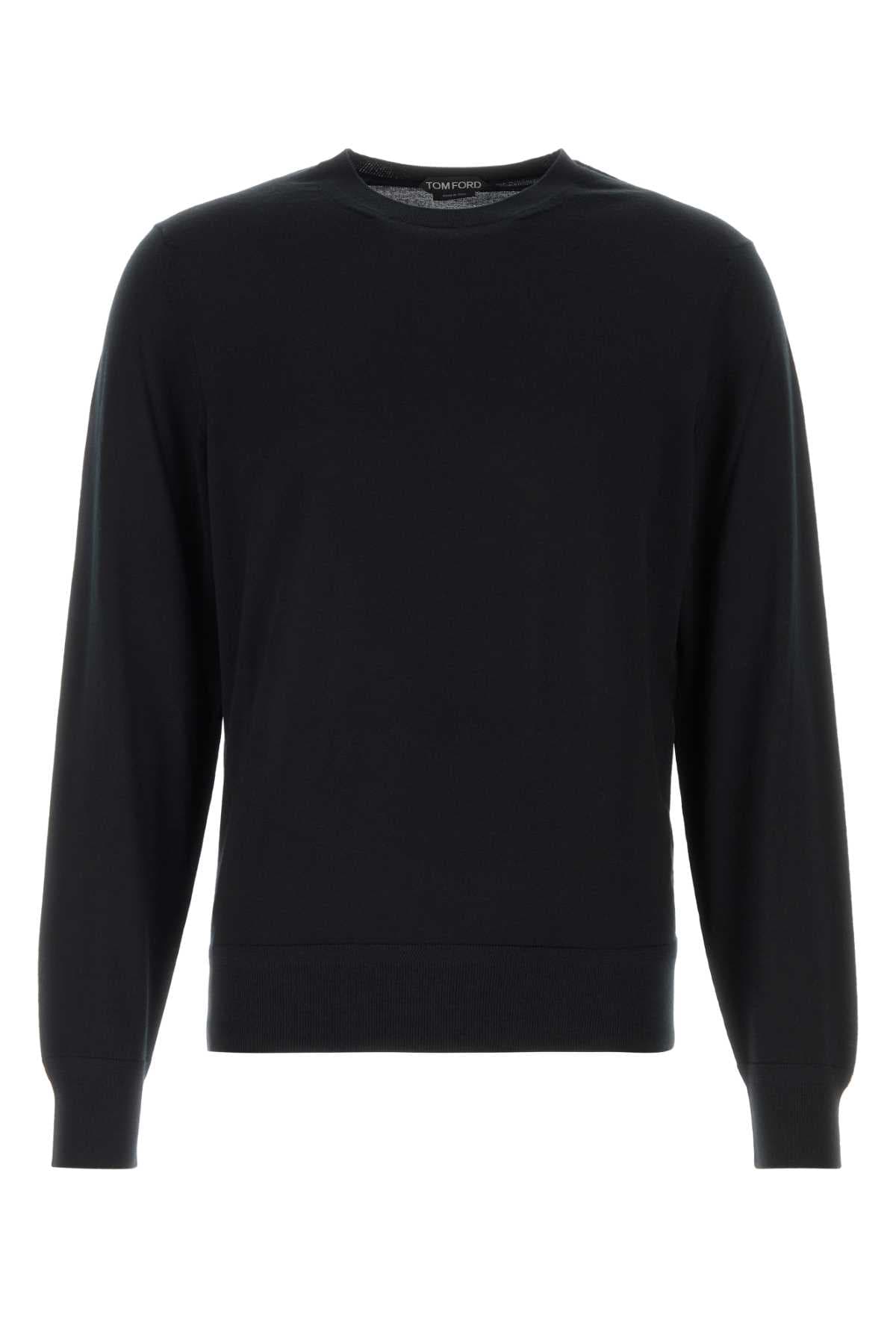 Black wool sweater