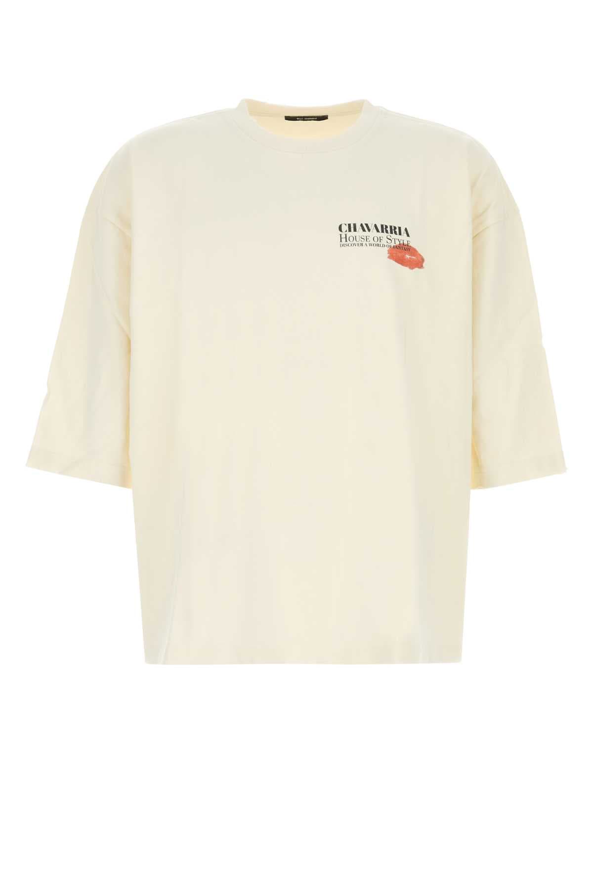 Ivory cotton oversize Total Transformation t-shirt