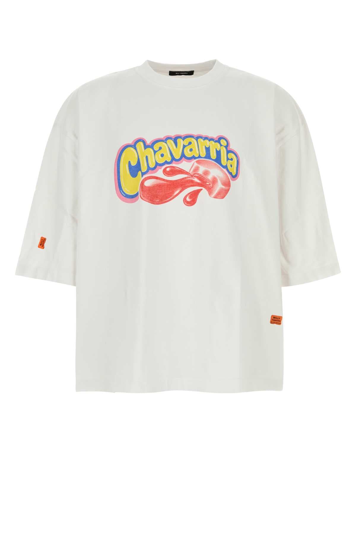 White cotton oversize Chavaloo t-shirt