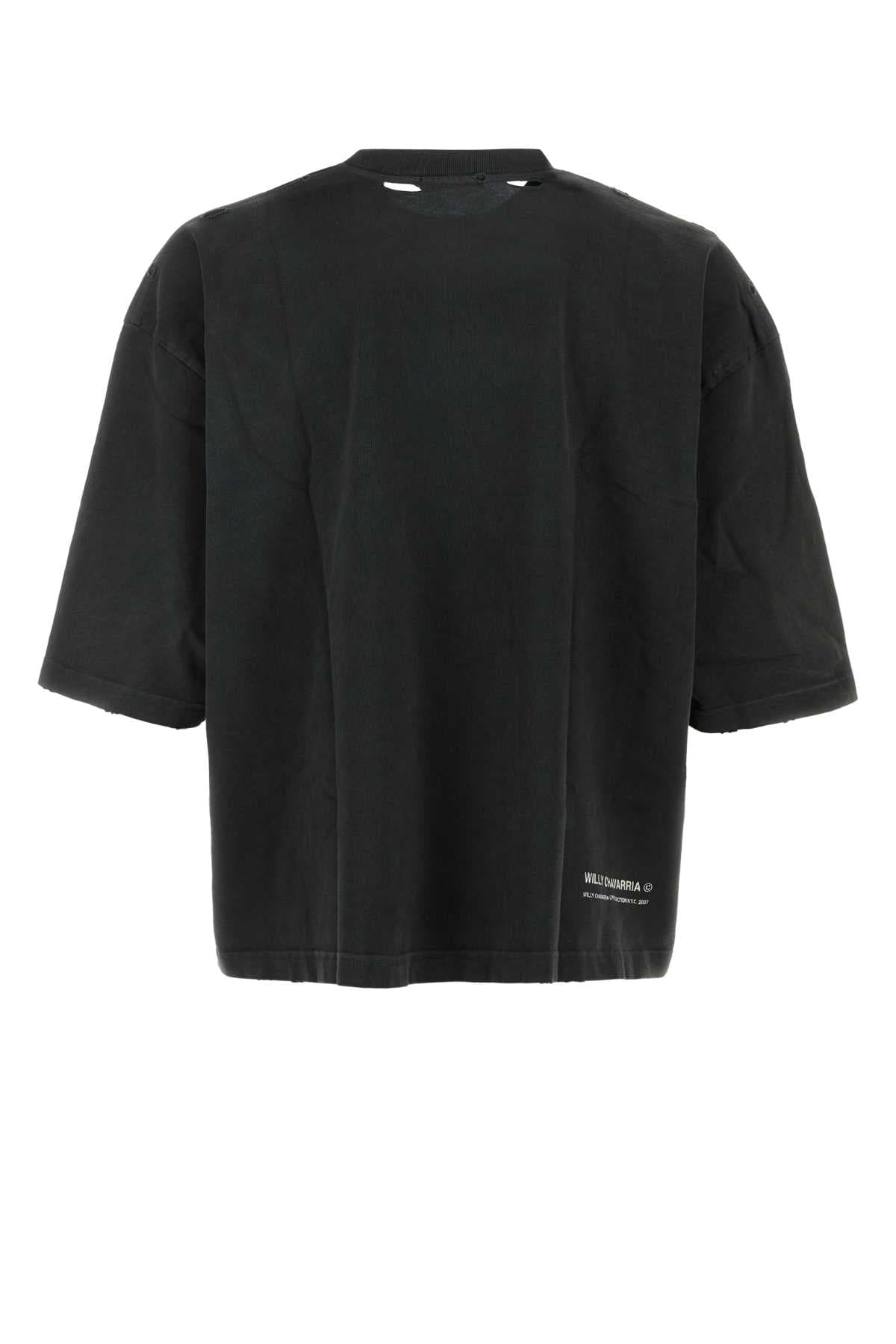 Black cotton oversize Street Moves t-shirt - мініатюра 2