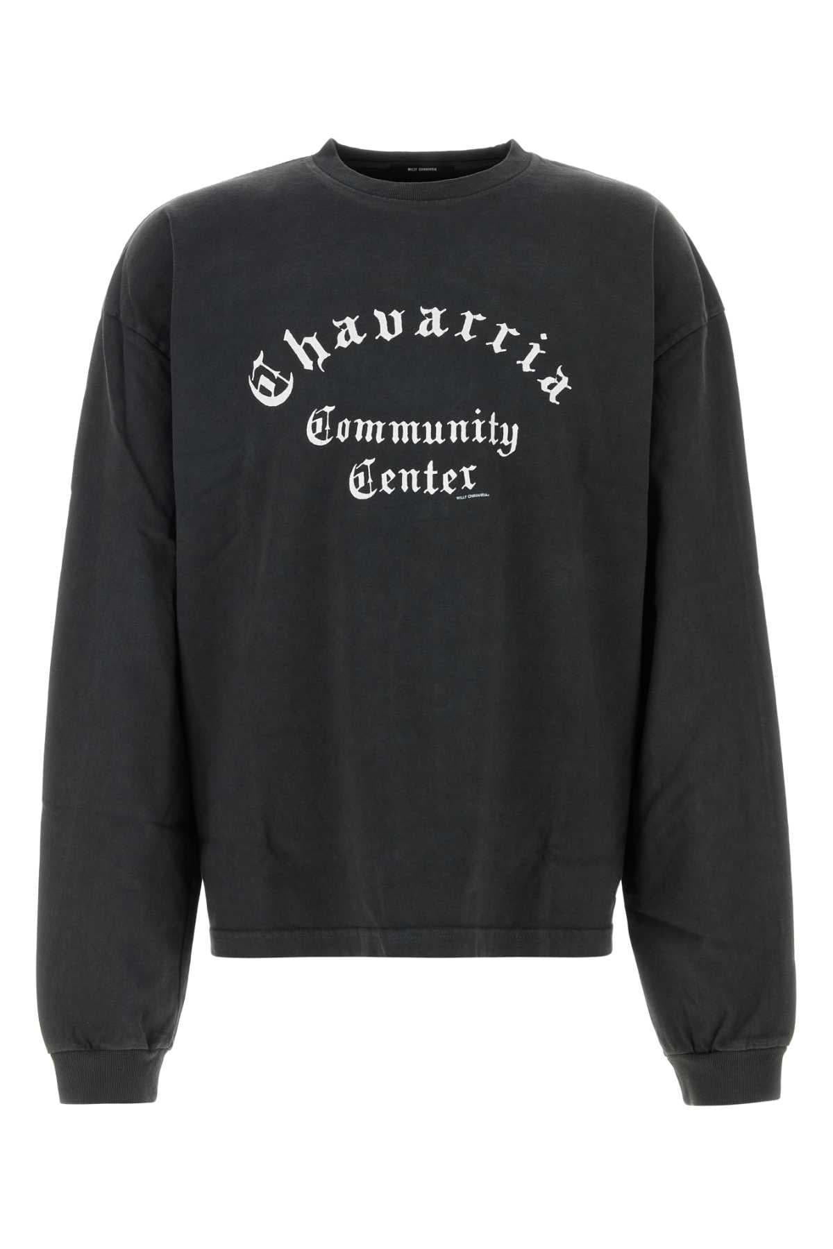 Black cotton oversize Community Center t-shirt