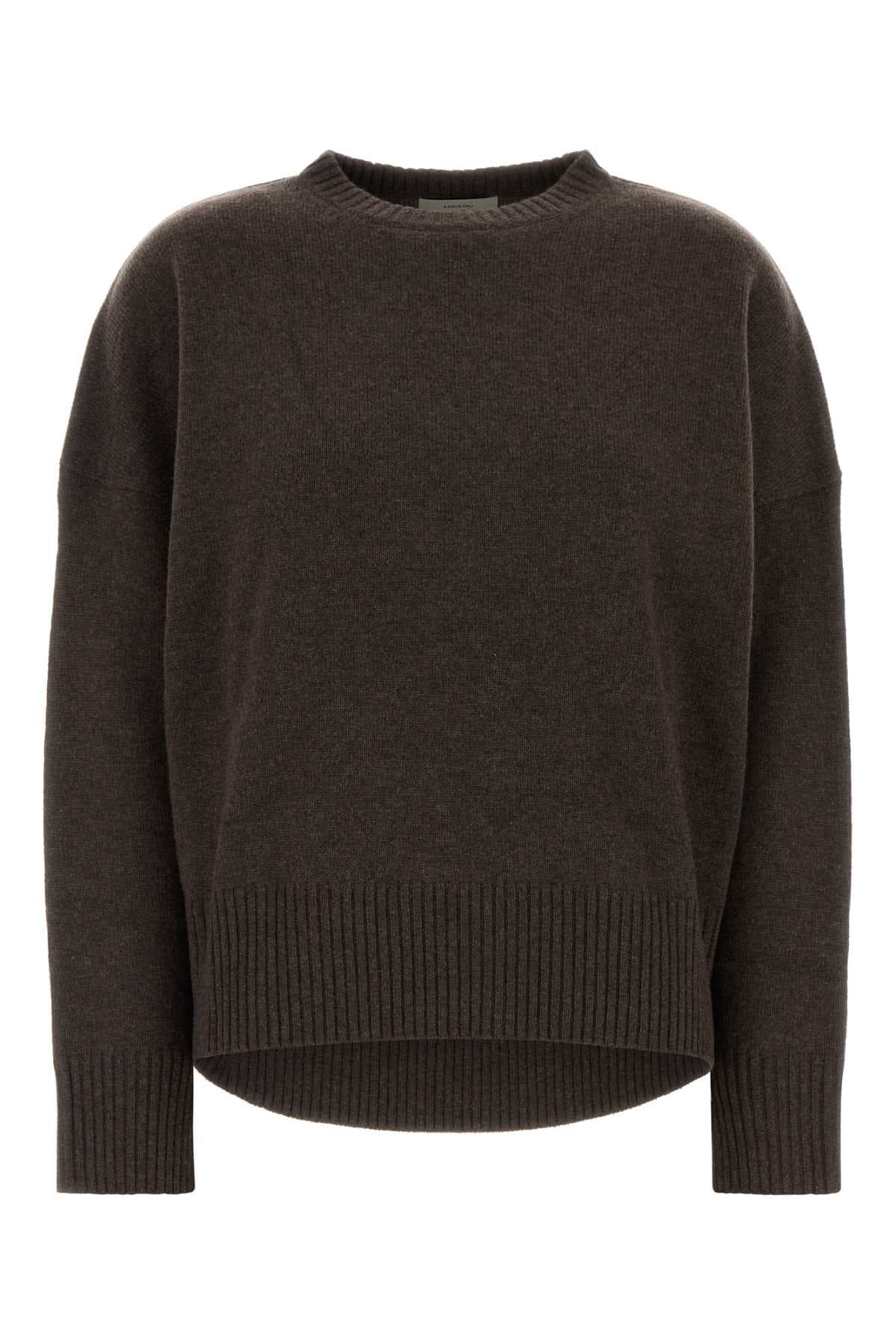 Chocolate cashmere oversize Anton sweater
