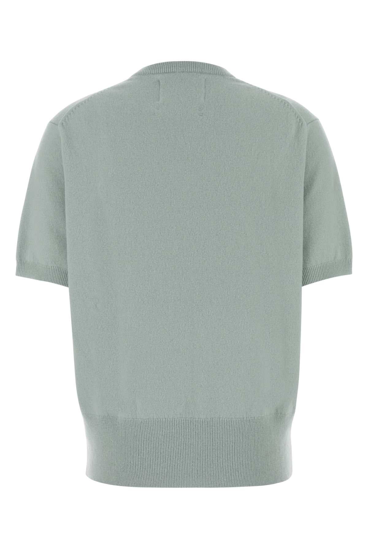 Pastel light blue stretch cashmere blend n°490 sweater - мініатюра 2