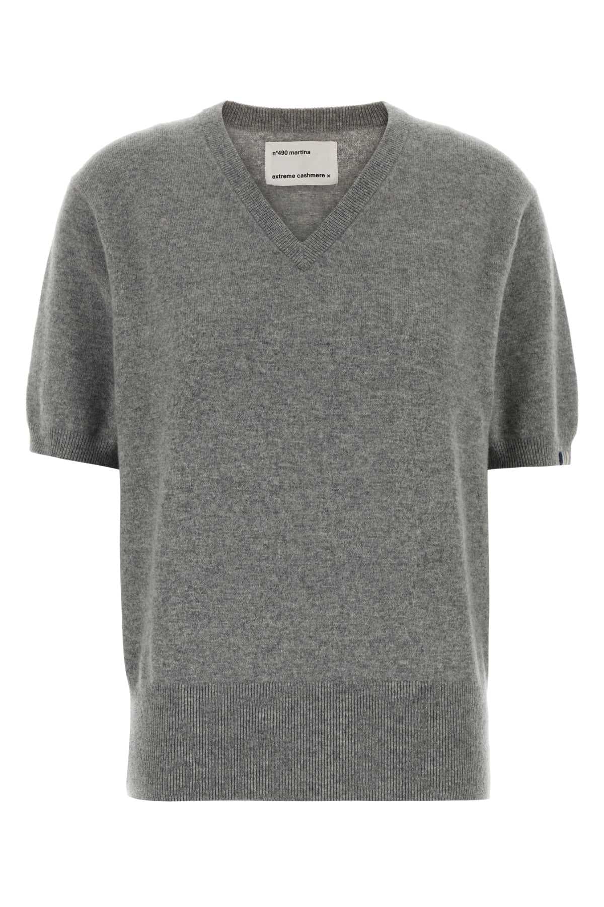 Grey stretch cashmere blend n°490 sweater
