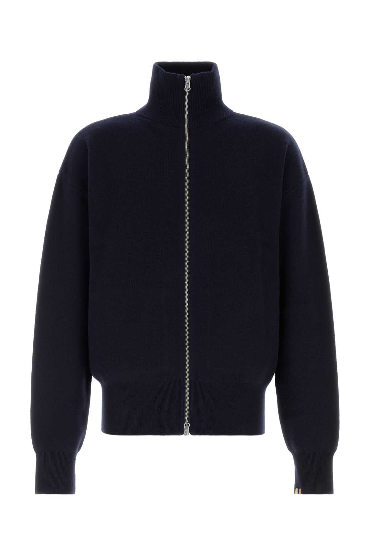 Navy blue cashmere n°319 cardigan