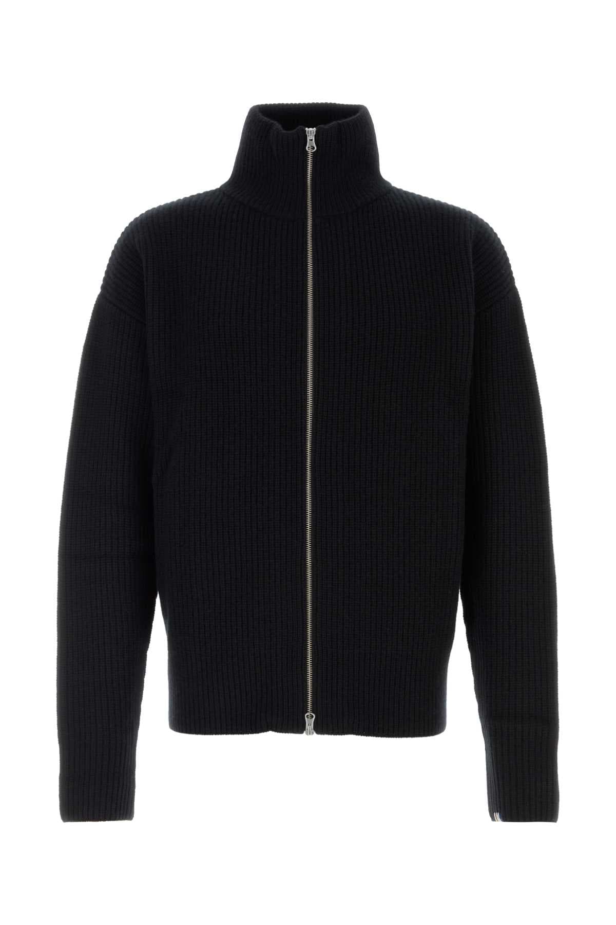 Black cashmere n°495 cardigan