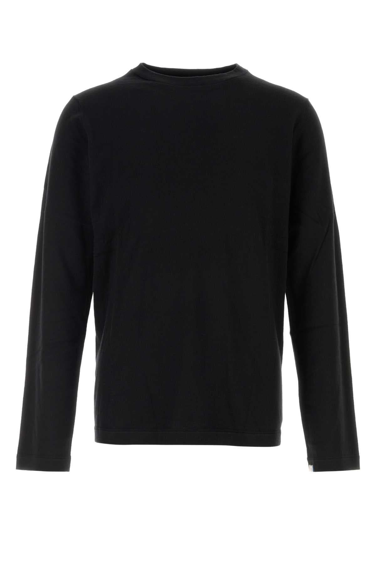 Black cotton blend n°500 sweater