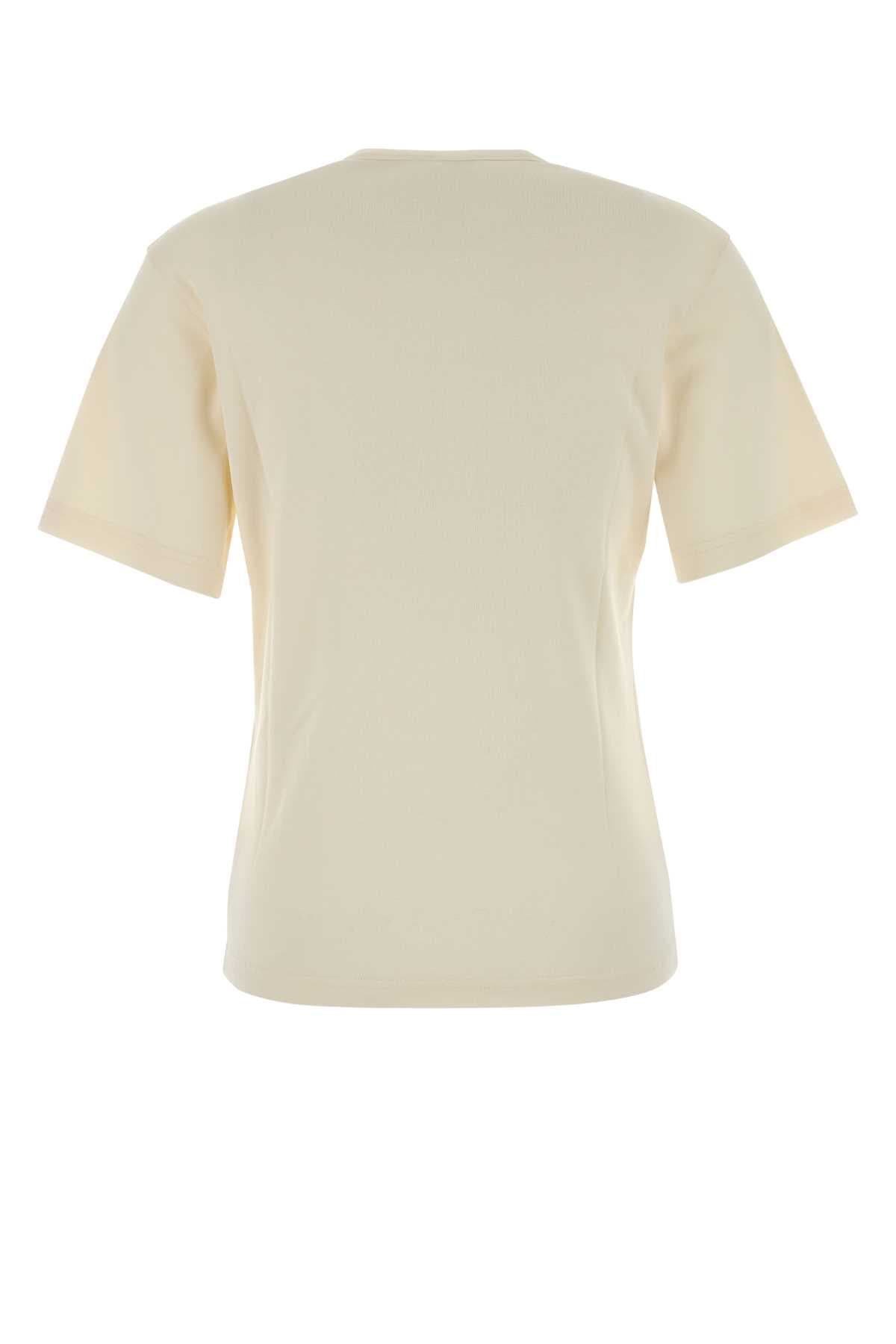 Cream cotton t-shirt - мініатюра 2