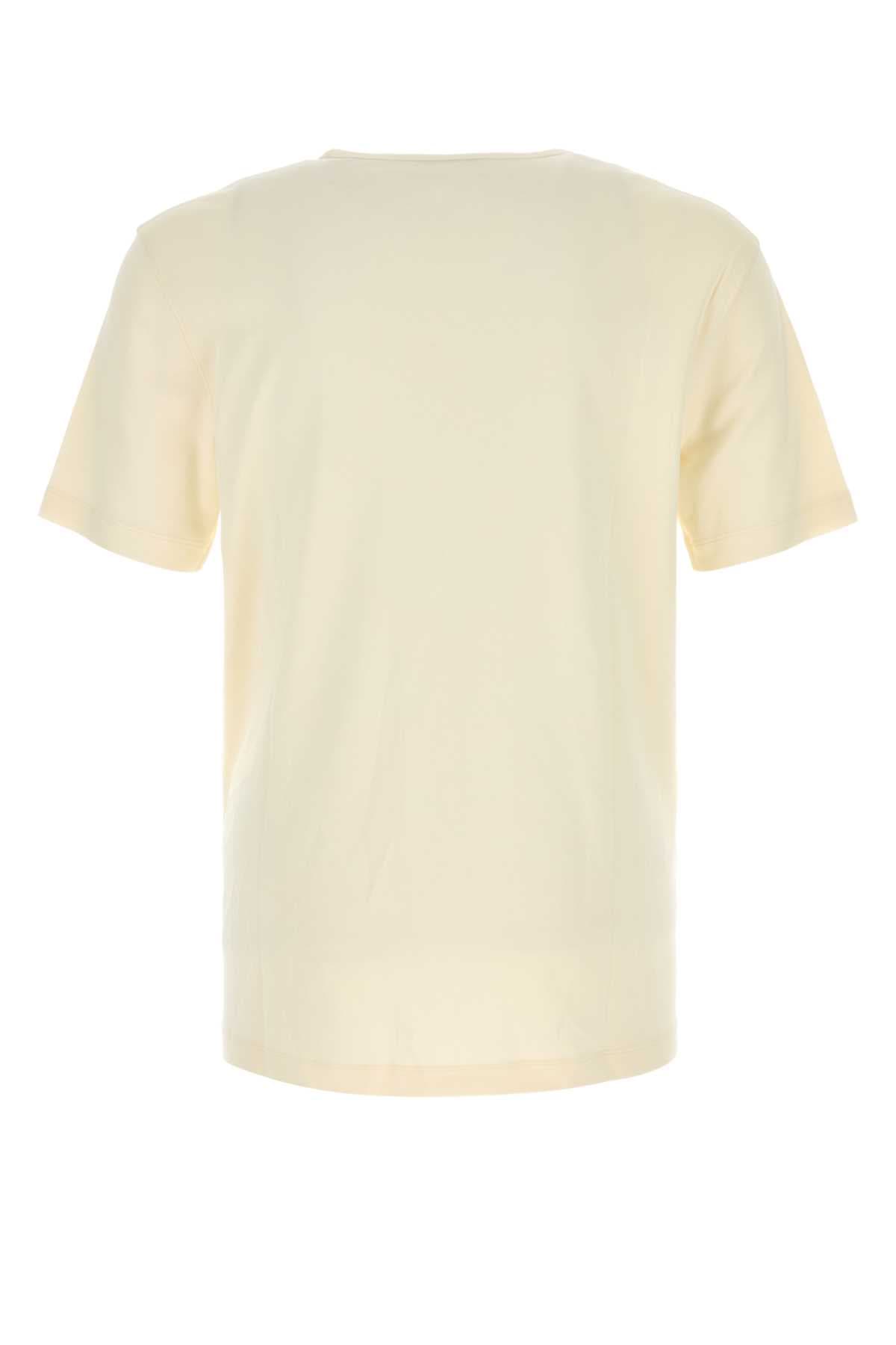 Cream cotton t-shirt - мініатюра 2