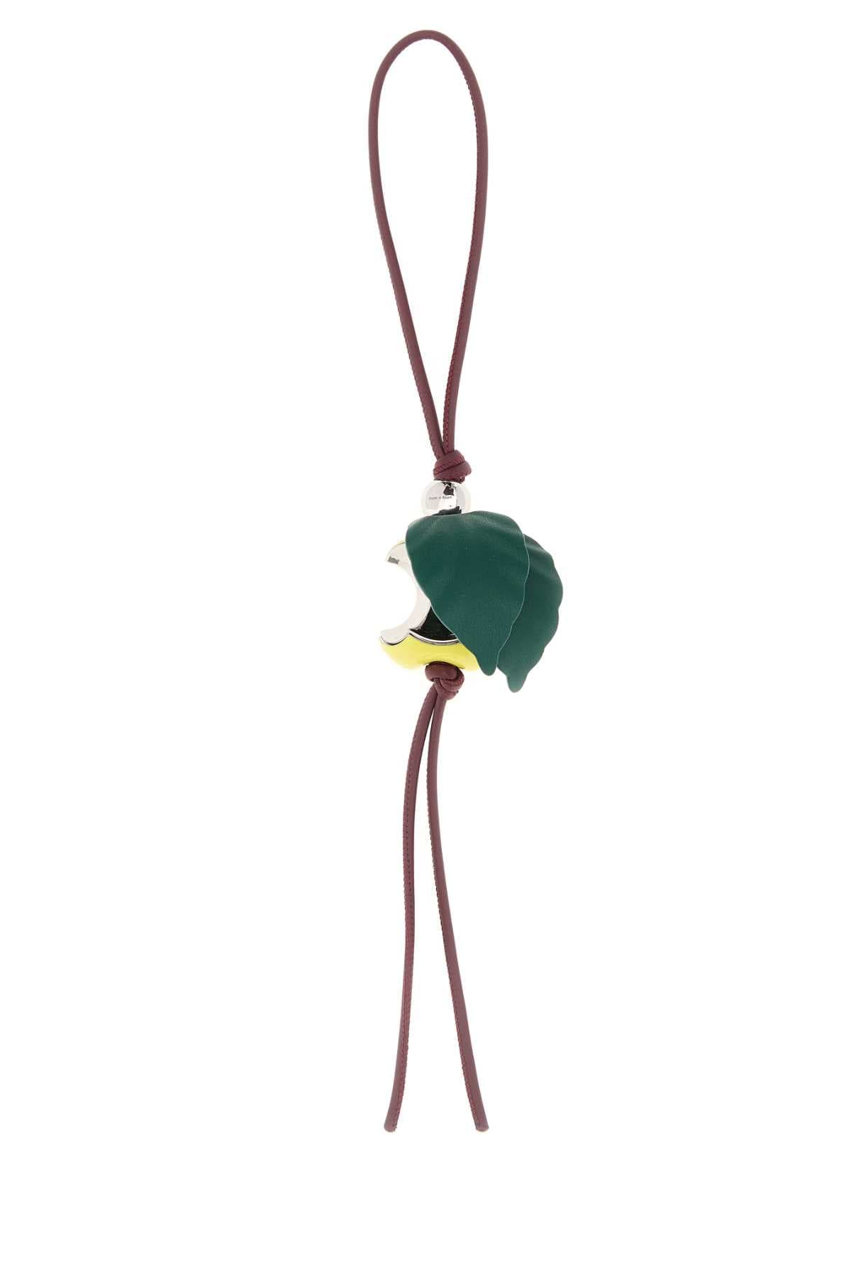 Multicolor leather Apple charm - мініатюра 2