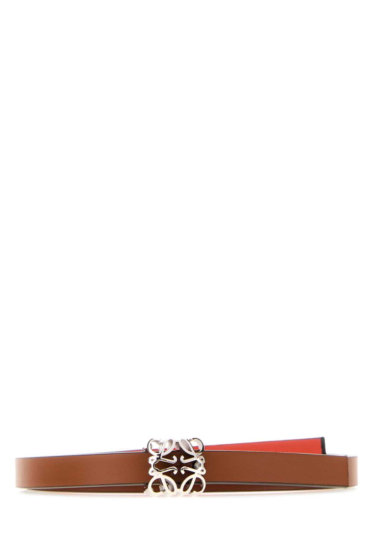 Brown leather Bombee belt