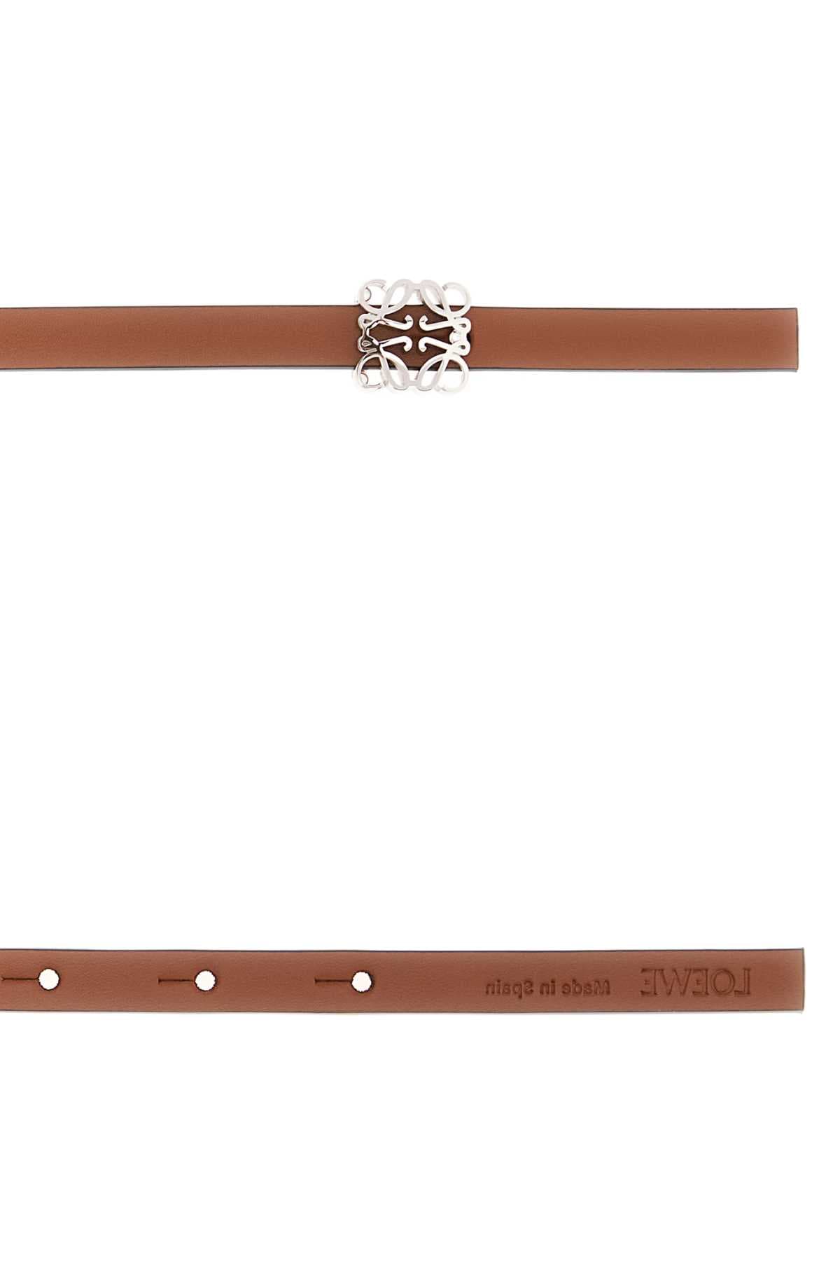 Brown leather Bombee belt - мініатюра 2