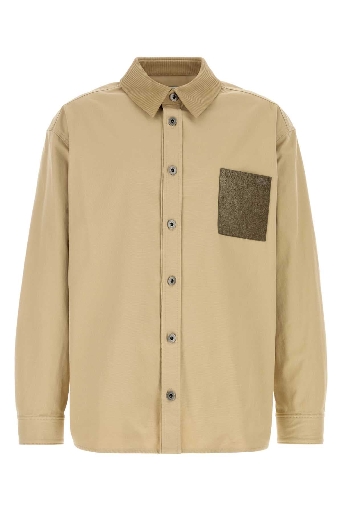 Beige cotton shirt