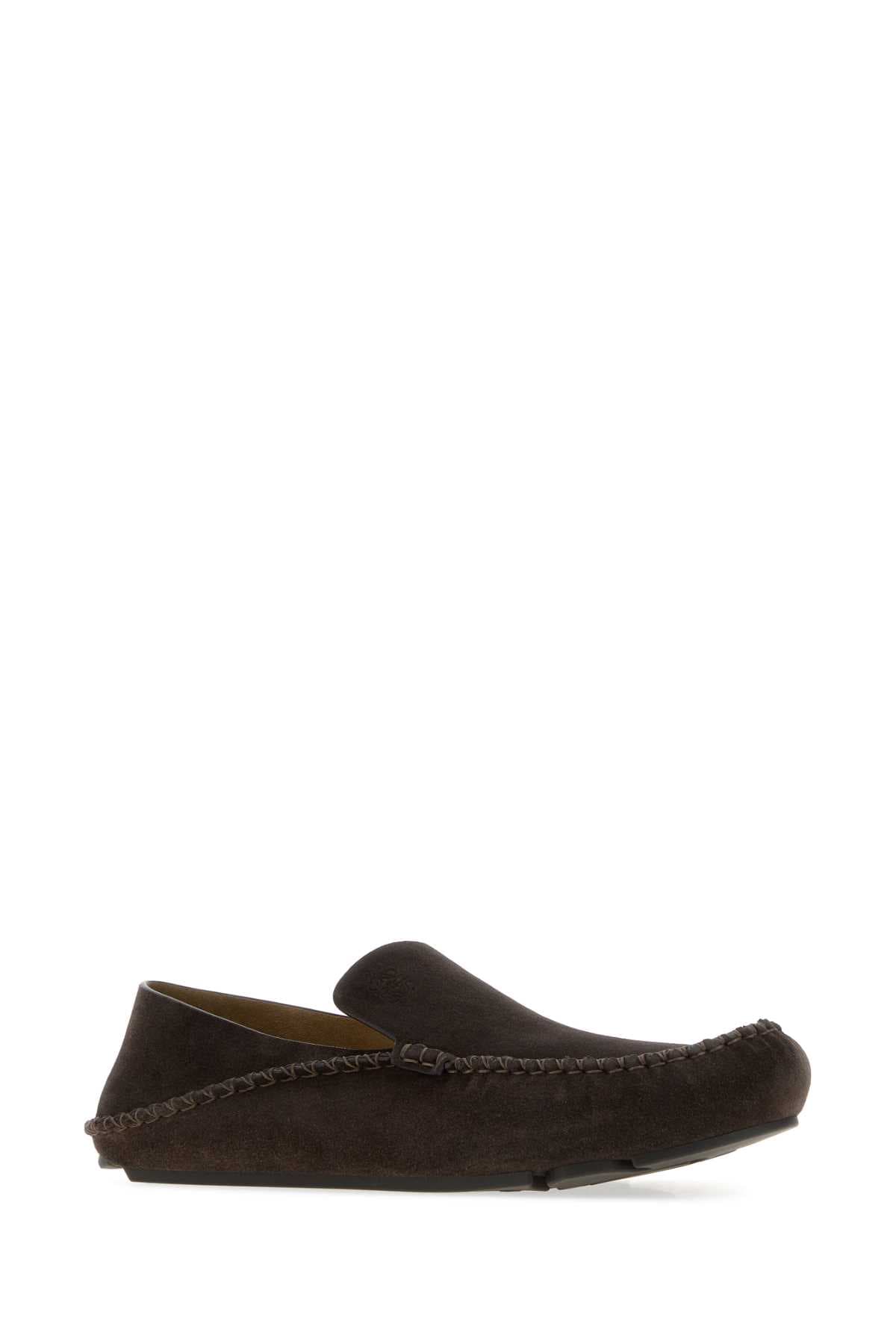 Dark brown suede Rambla loafers - мініатюра 2