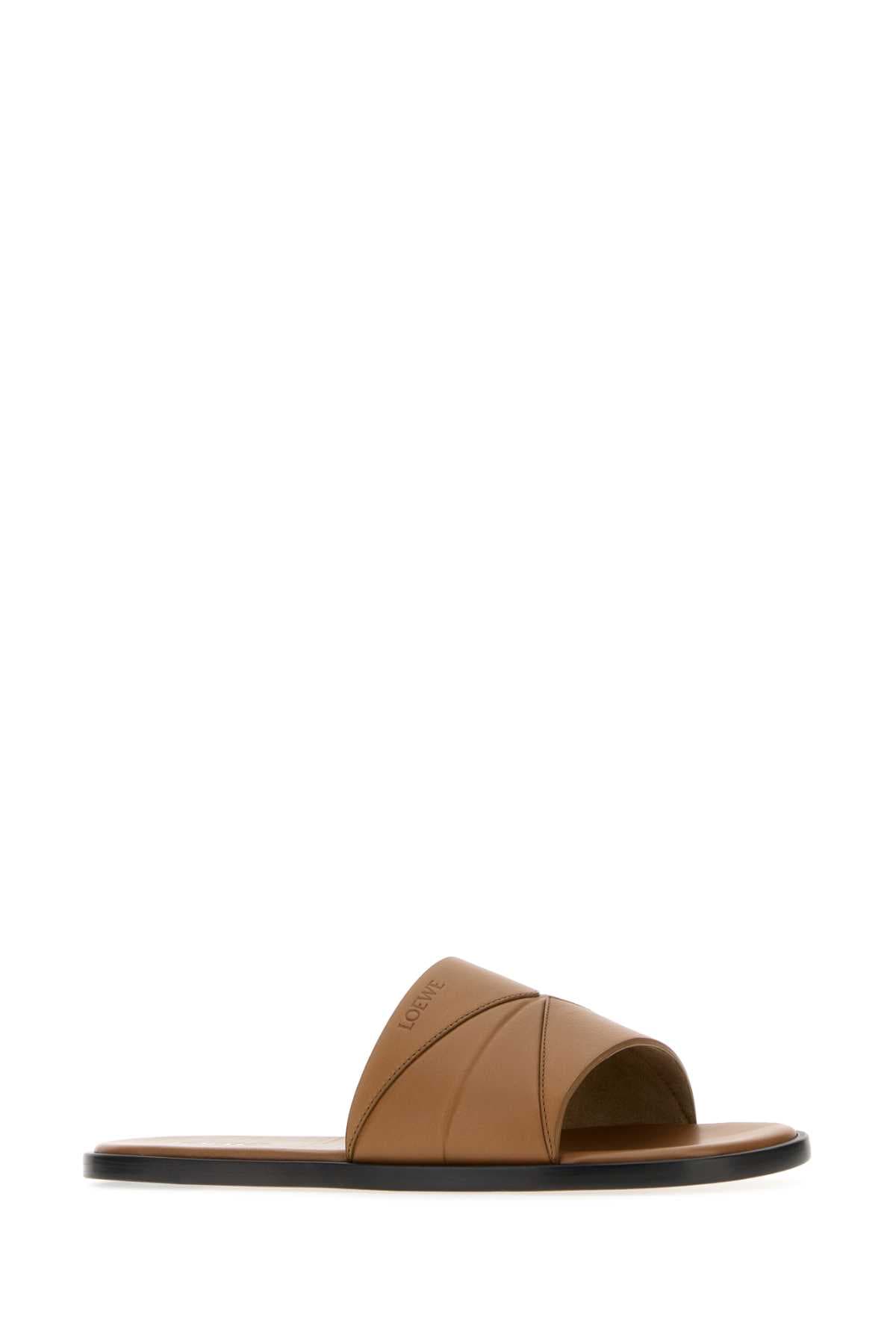Camel leather slippers - мініатюра 2