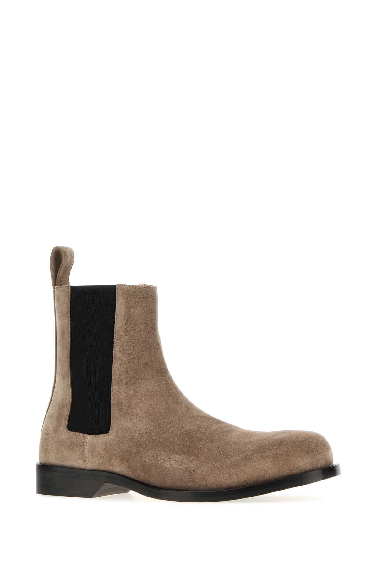 Dove grey suede Bobine Chelsea ankle boots - мініатюра 2